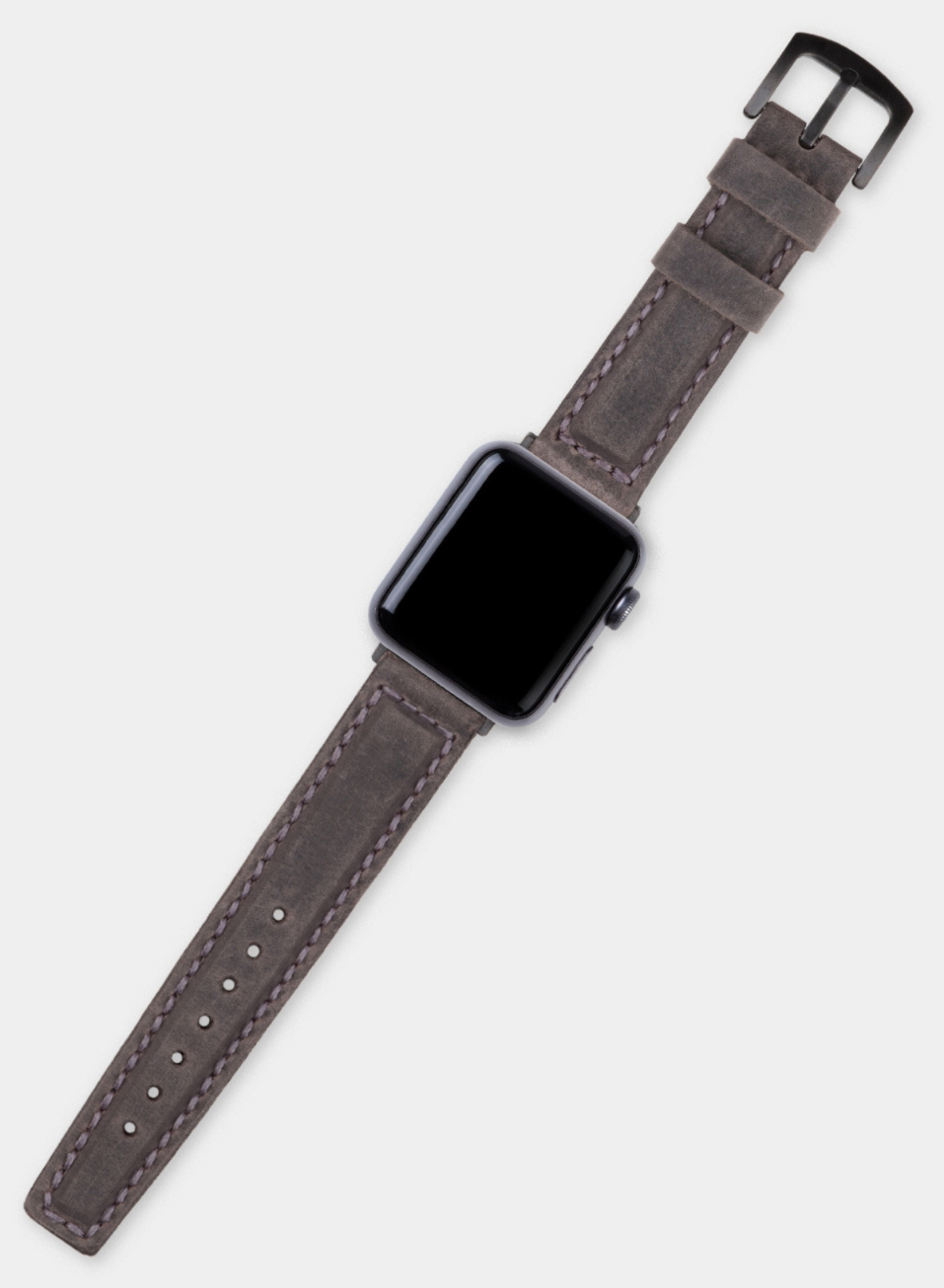 Apple Watch Samcrazy Leather Strap - Gray