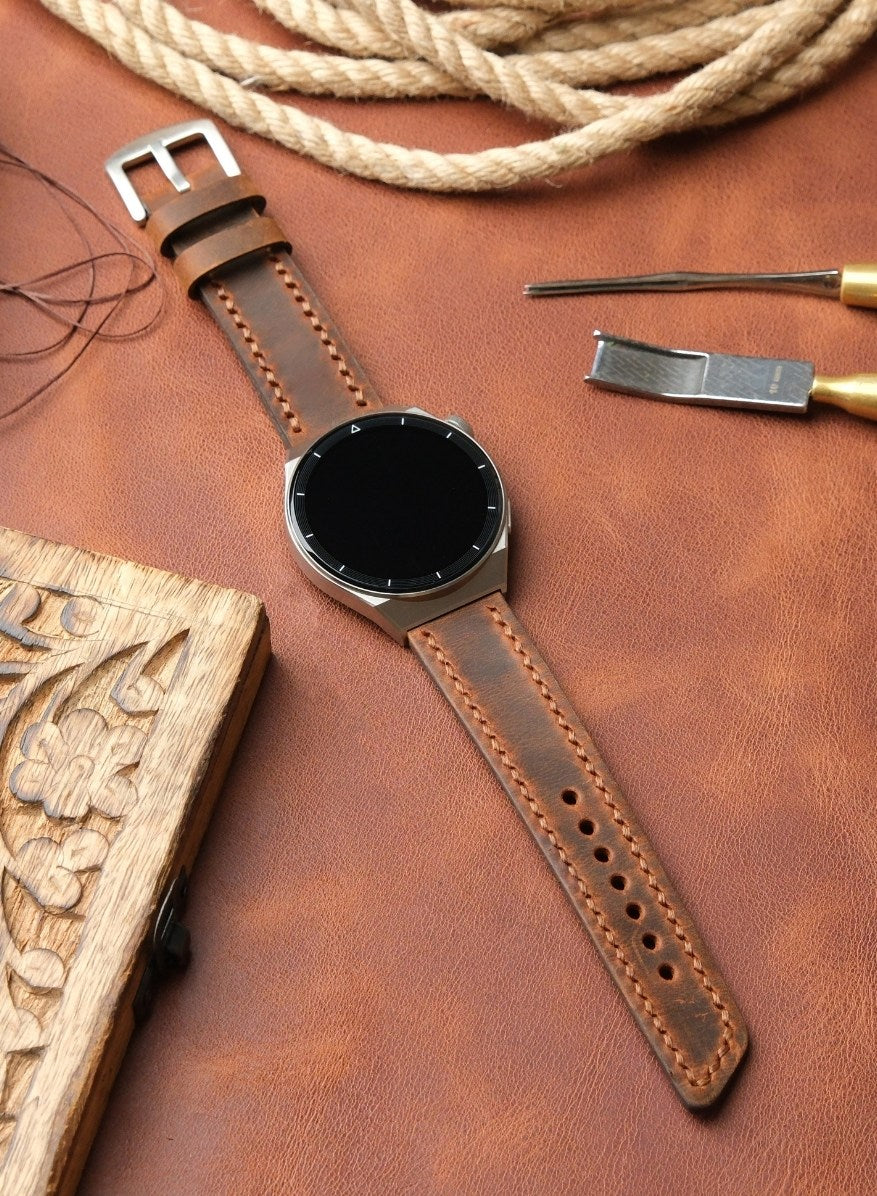 Classic Watch Berdik Leather Strap - Tan