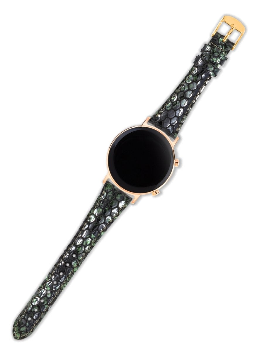 Garmin Watch Crop Women Leather Strap - Green