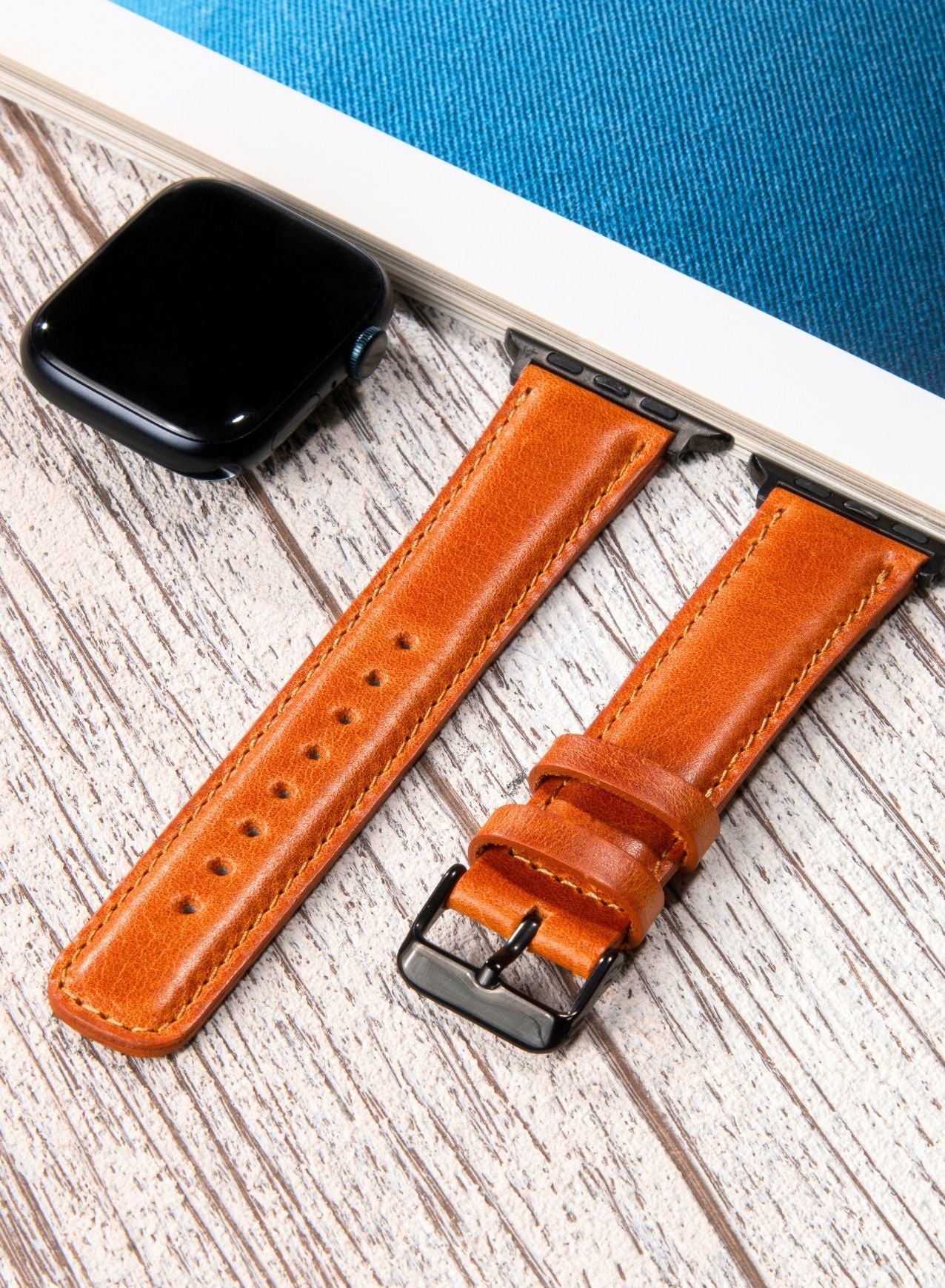 Apple Watch Fullup Leather Strap - Tan