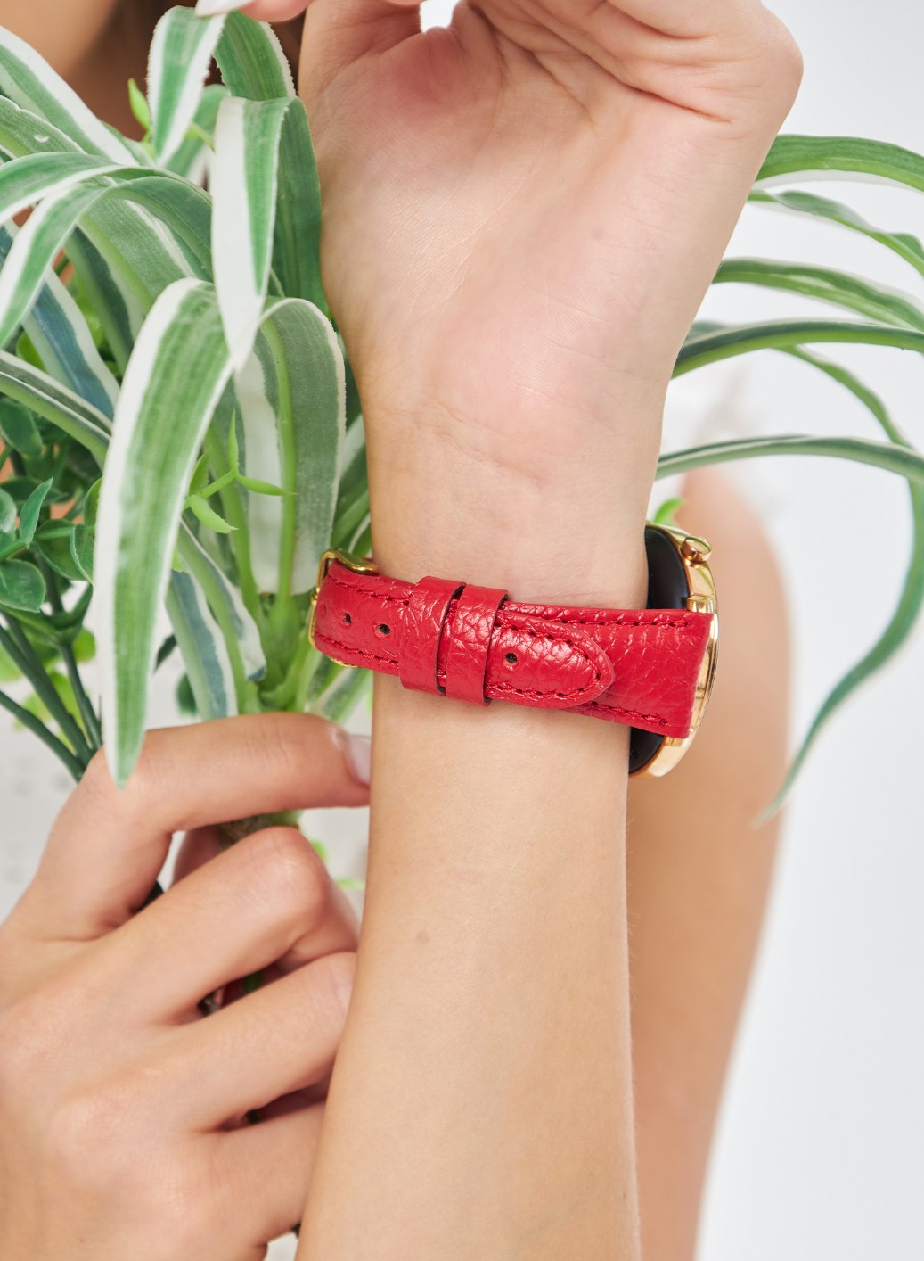 Classic Watch Pupi Women Leather Strap - Red