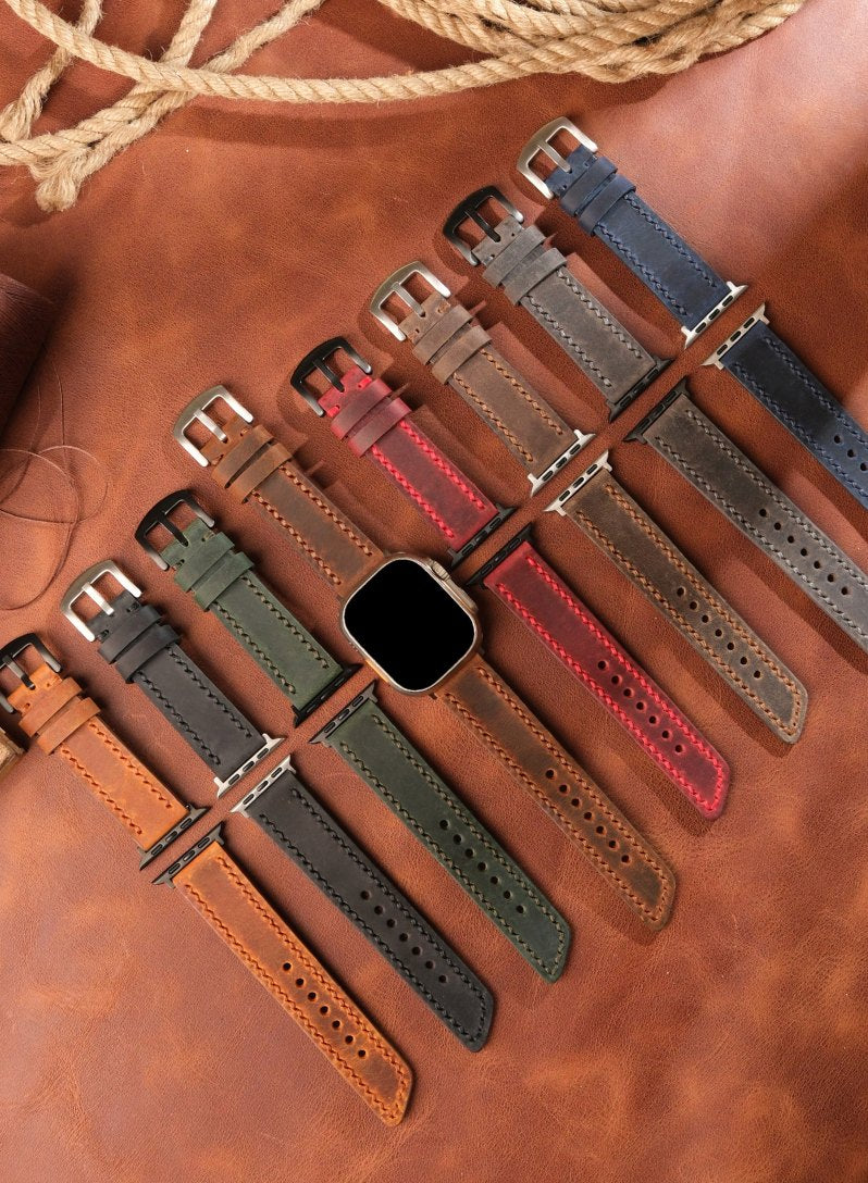 Apple Watch Berdik Leather Strap - Tan