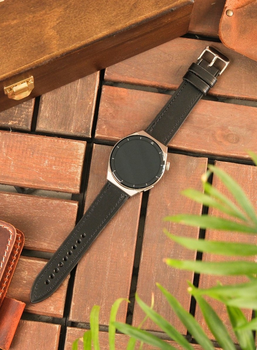 Samsung Watch Buttero Leather Strap - Black