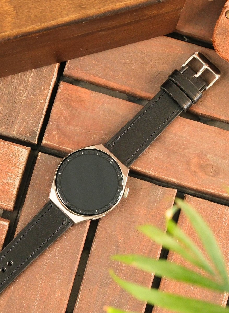 Samsung Watch Buttero Leather Strap - Black