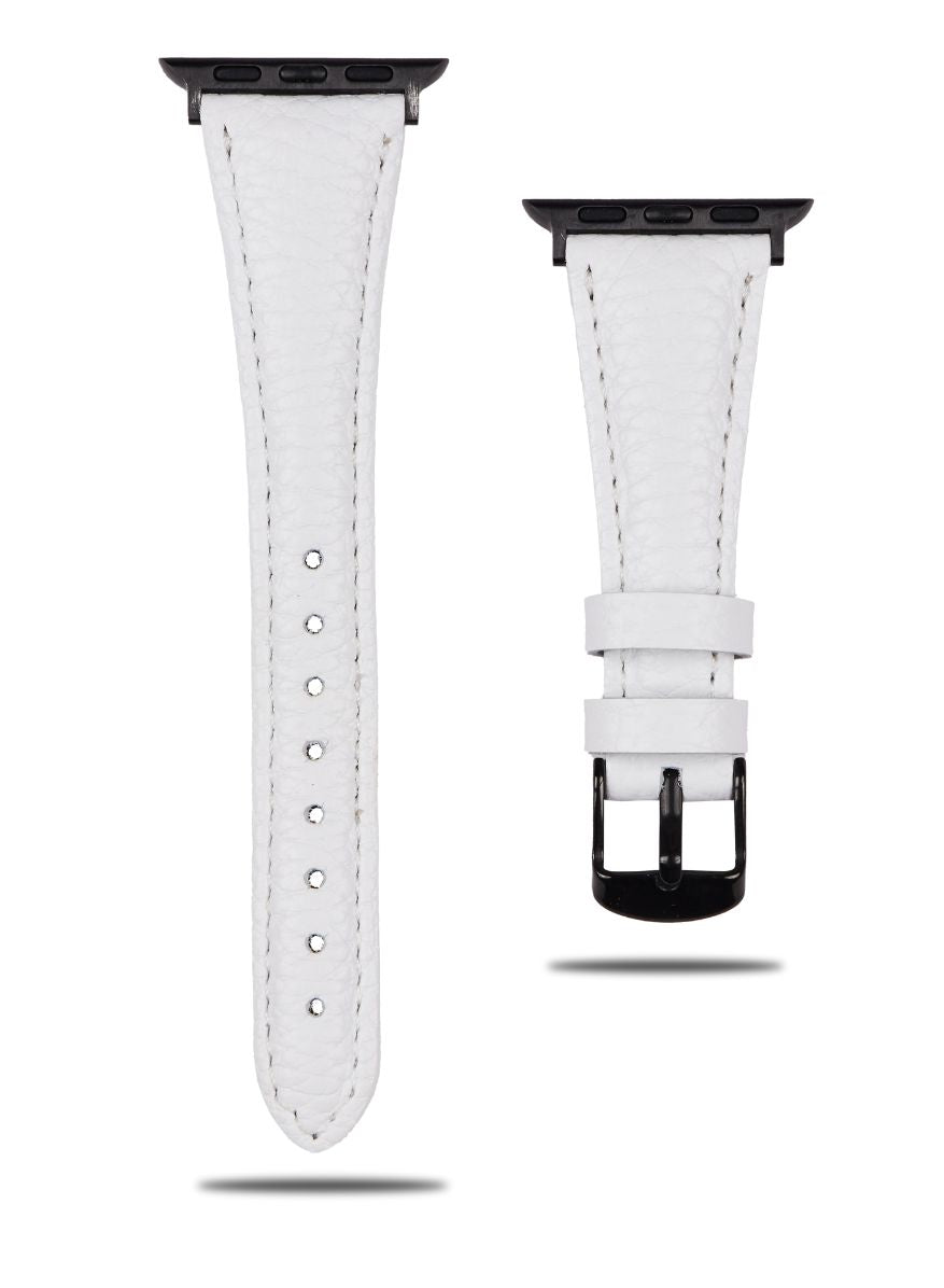 Apple Watch Pupi Leather Women Strap - White