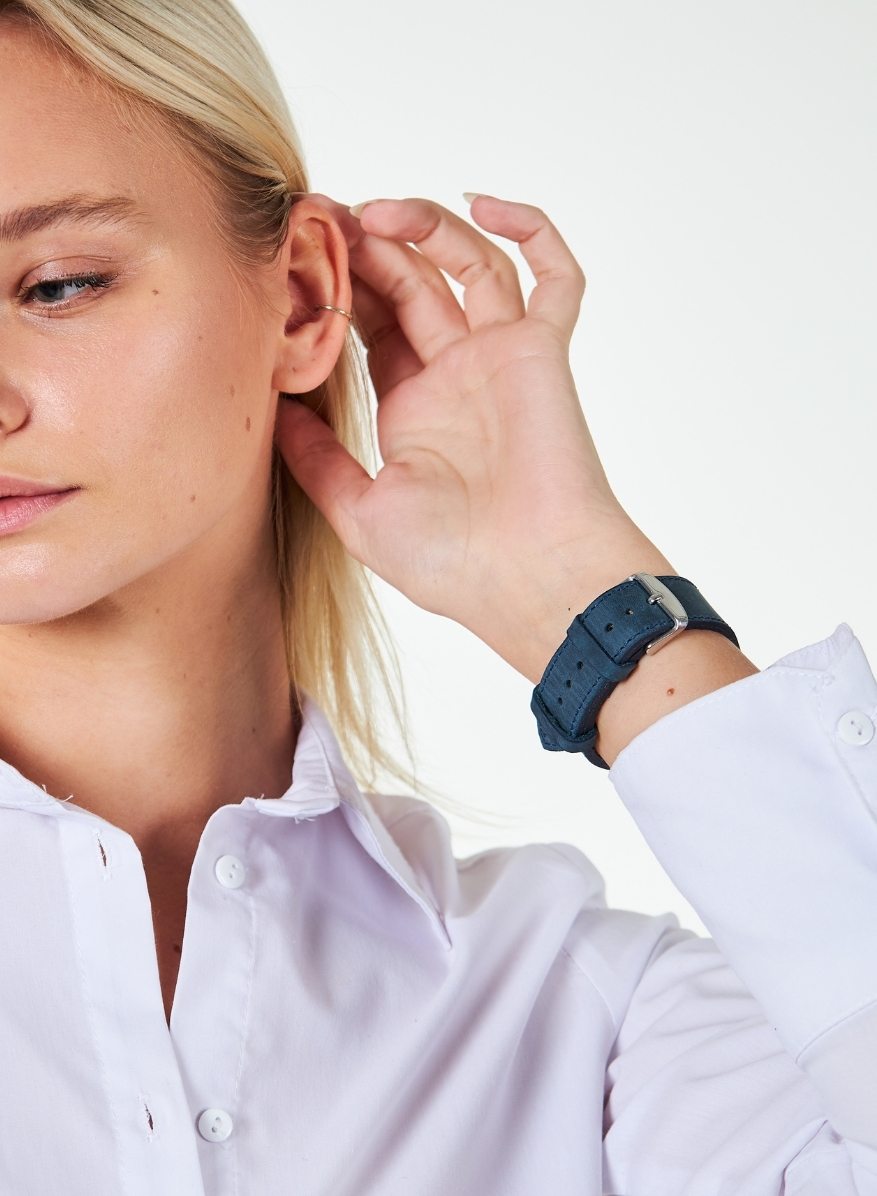 Apple Watch Crazy Leather Strap - Blue