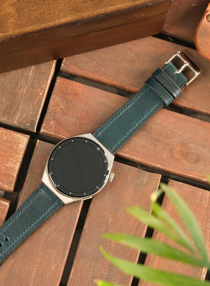 Samsung Watch Buttero Leather Strap - Blue