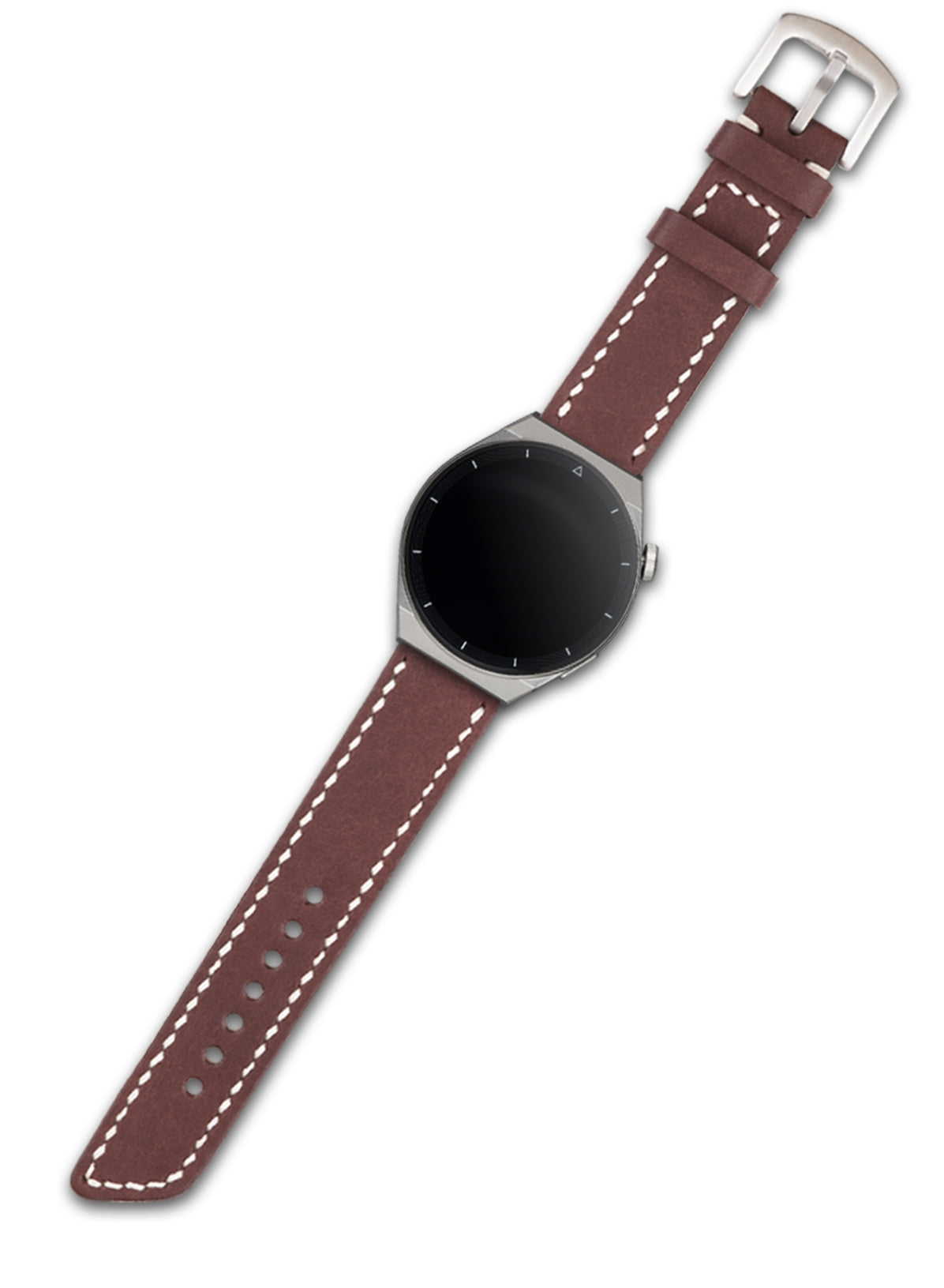 Garmin Watch Leather Strap Brown - Pueblo
