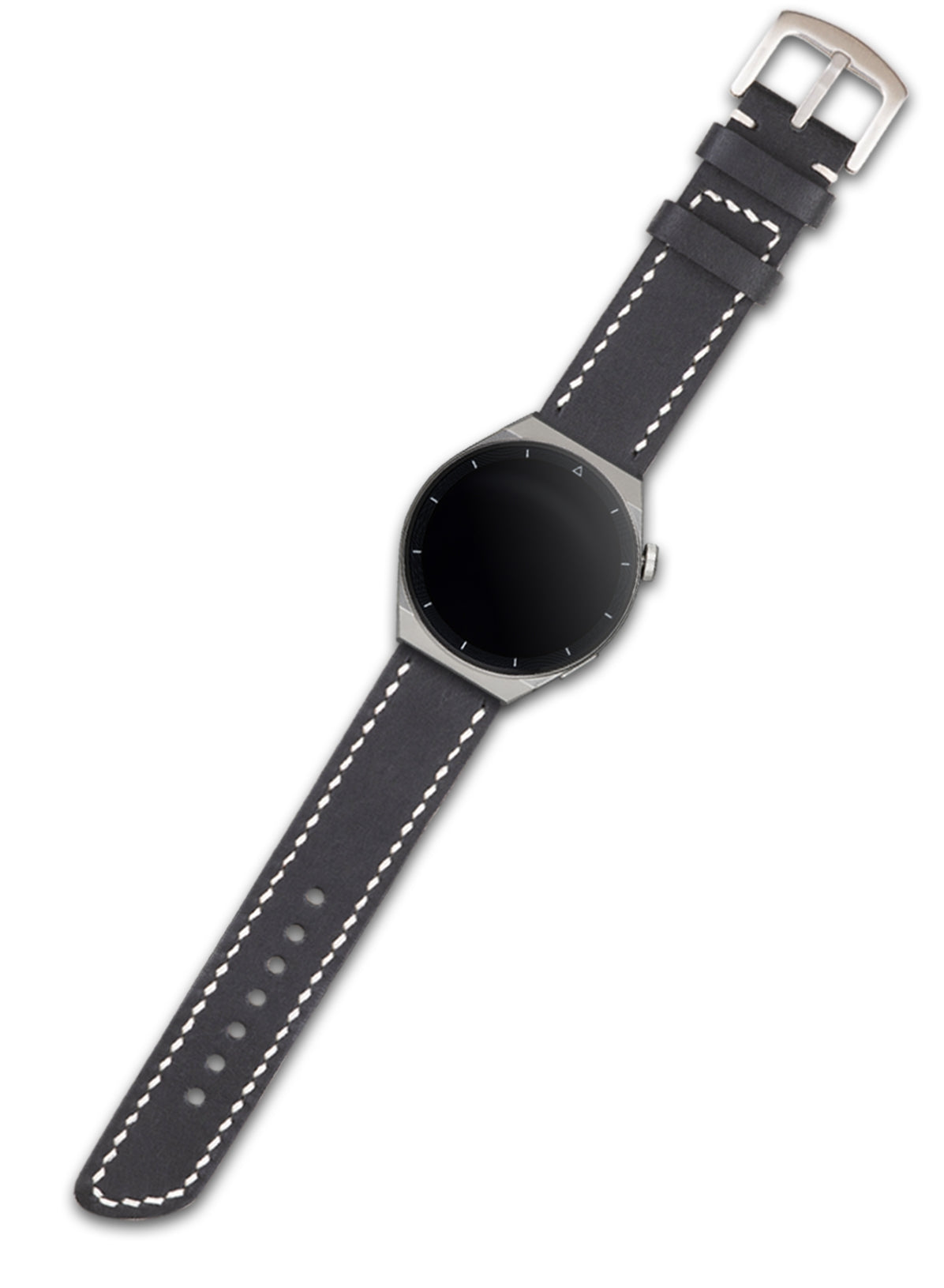 Garmin Watch Leather Strap Black - Pueblo