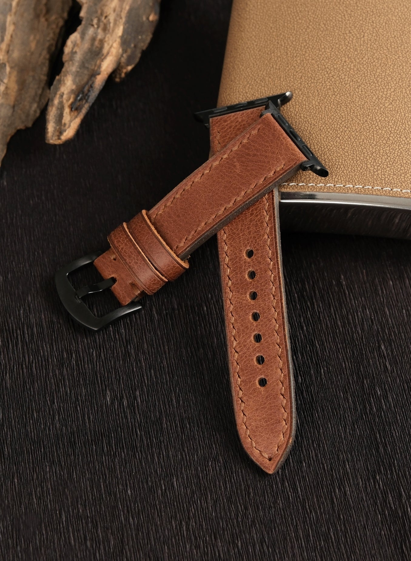 Apple Watch Tiana Leather Strap - Tan