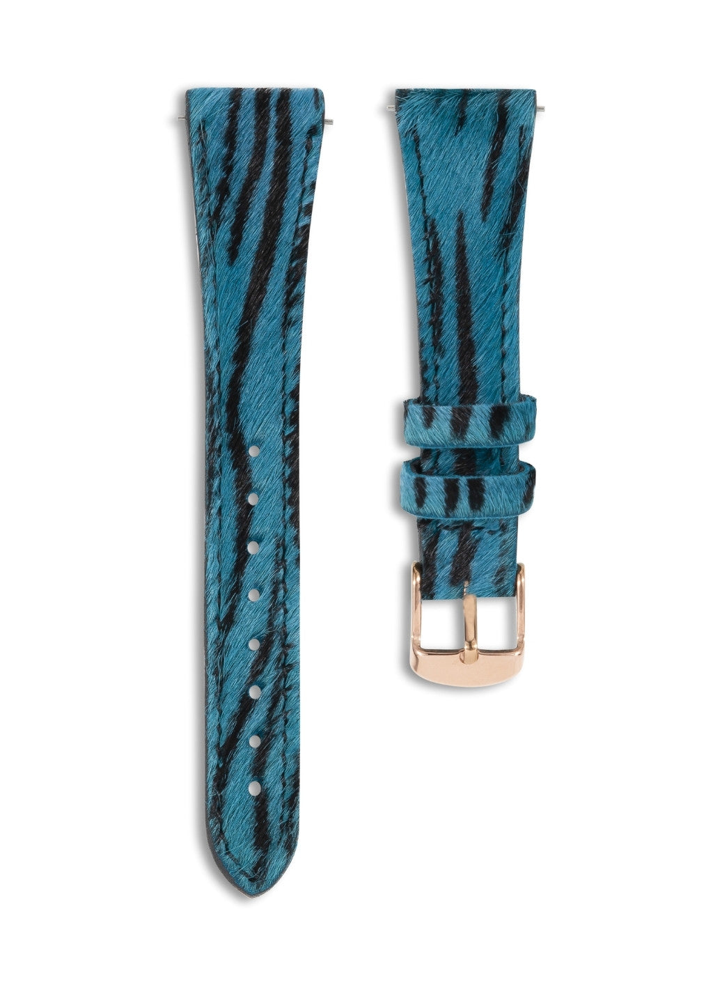 Classic Watch Vadiva Women Leather Strap - Blue Zebra