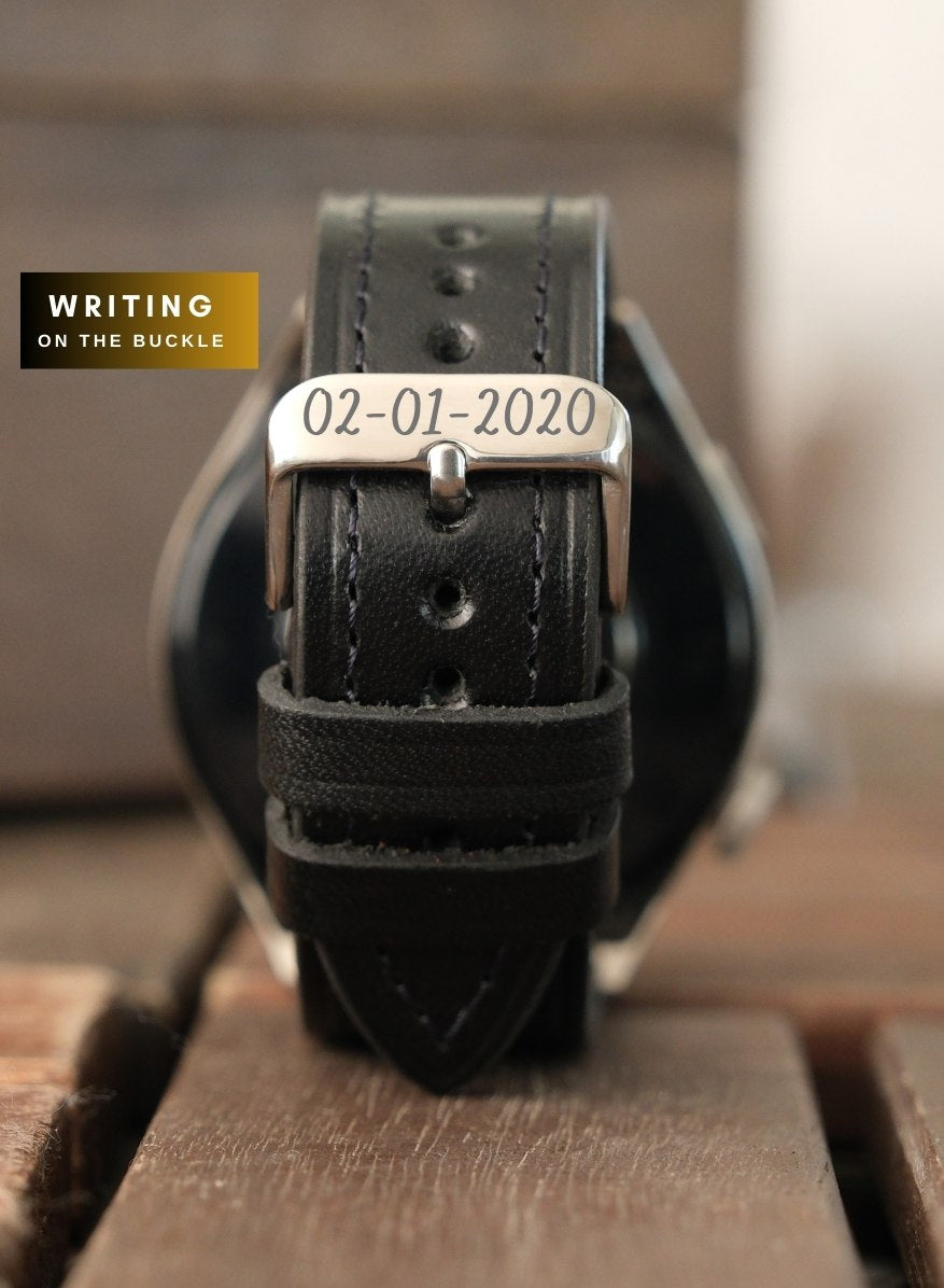 Samsung Watch Buttero Leather Strap - Black