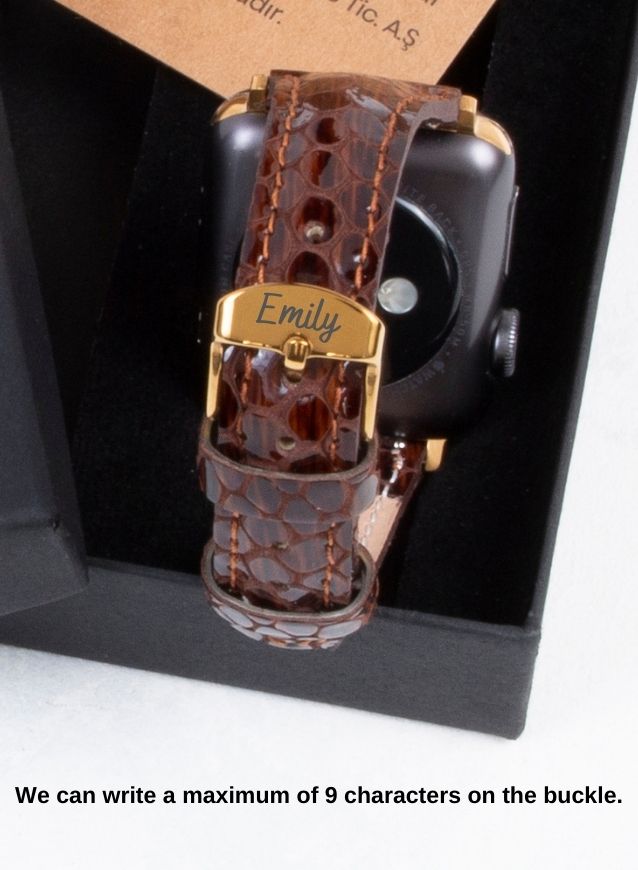 Apple Watch Crop Women Leather Strap - Brown
