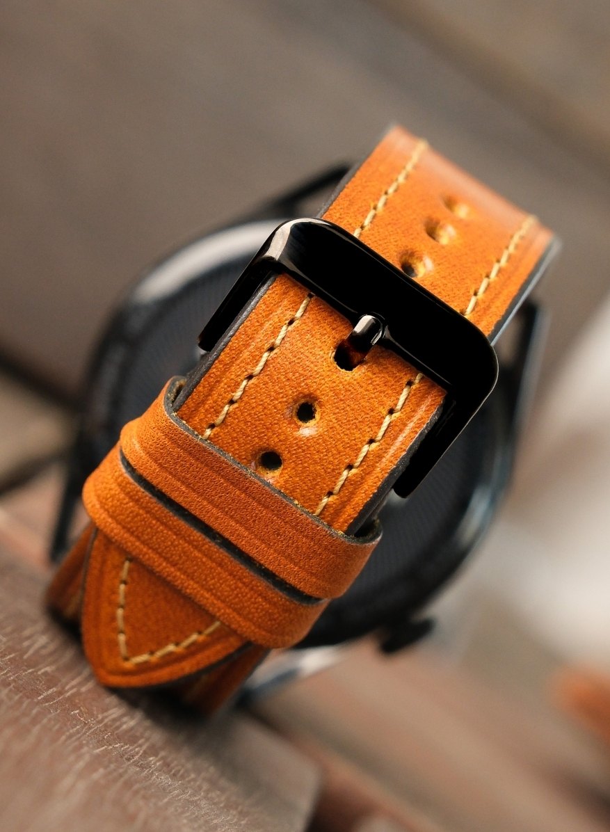 Classic Watch Buttero Leather Strap - Camel