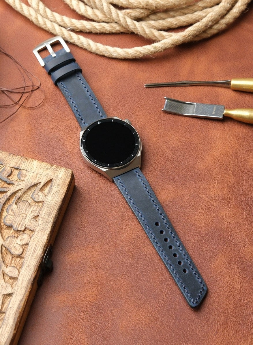 Samsung Watch Berdik Leather Strap - Blue