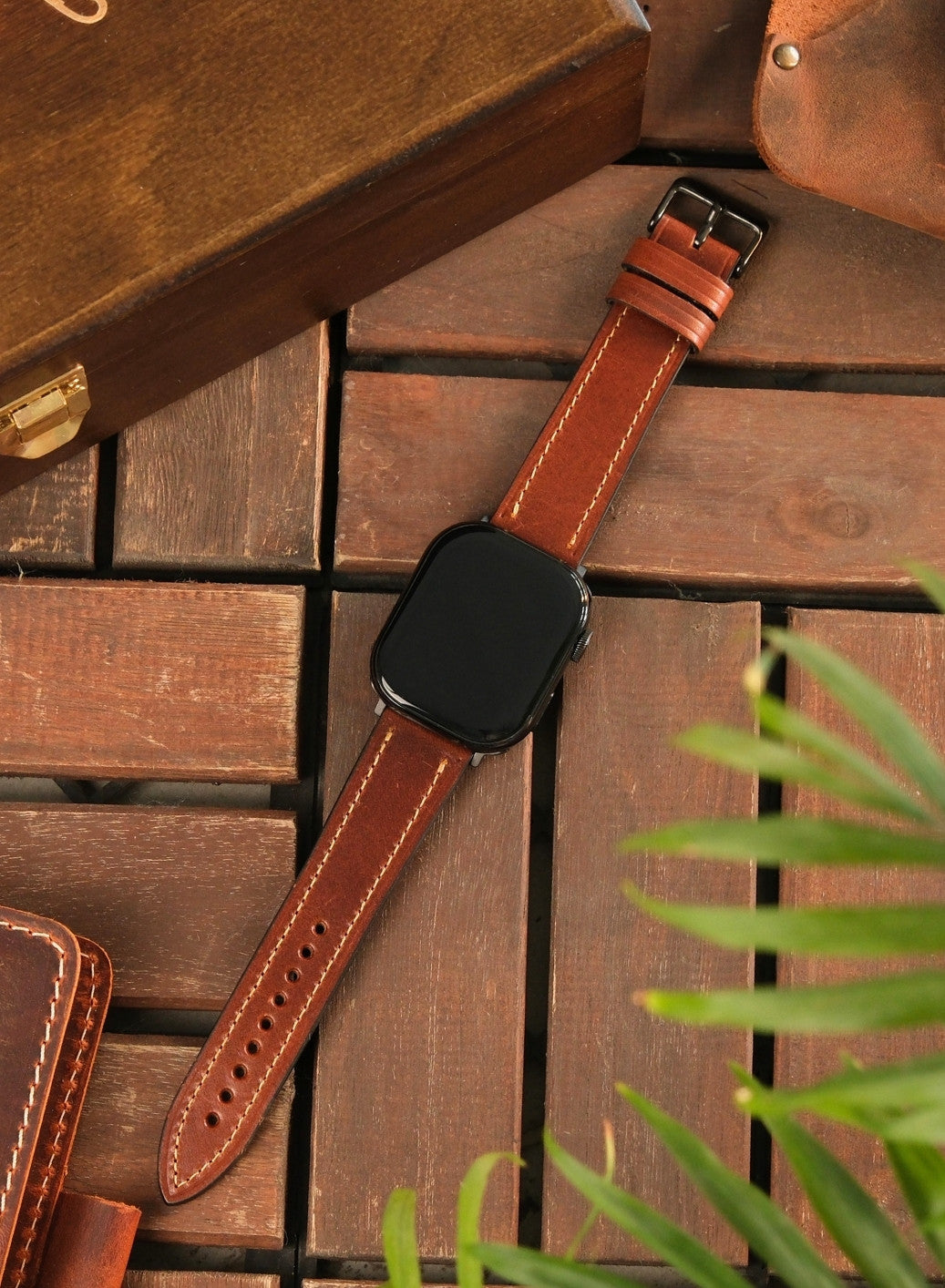 Apple Watch Buttero Leather Strap - Tan