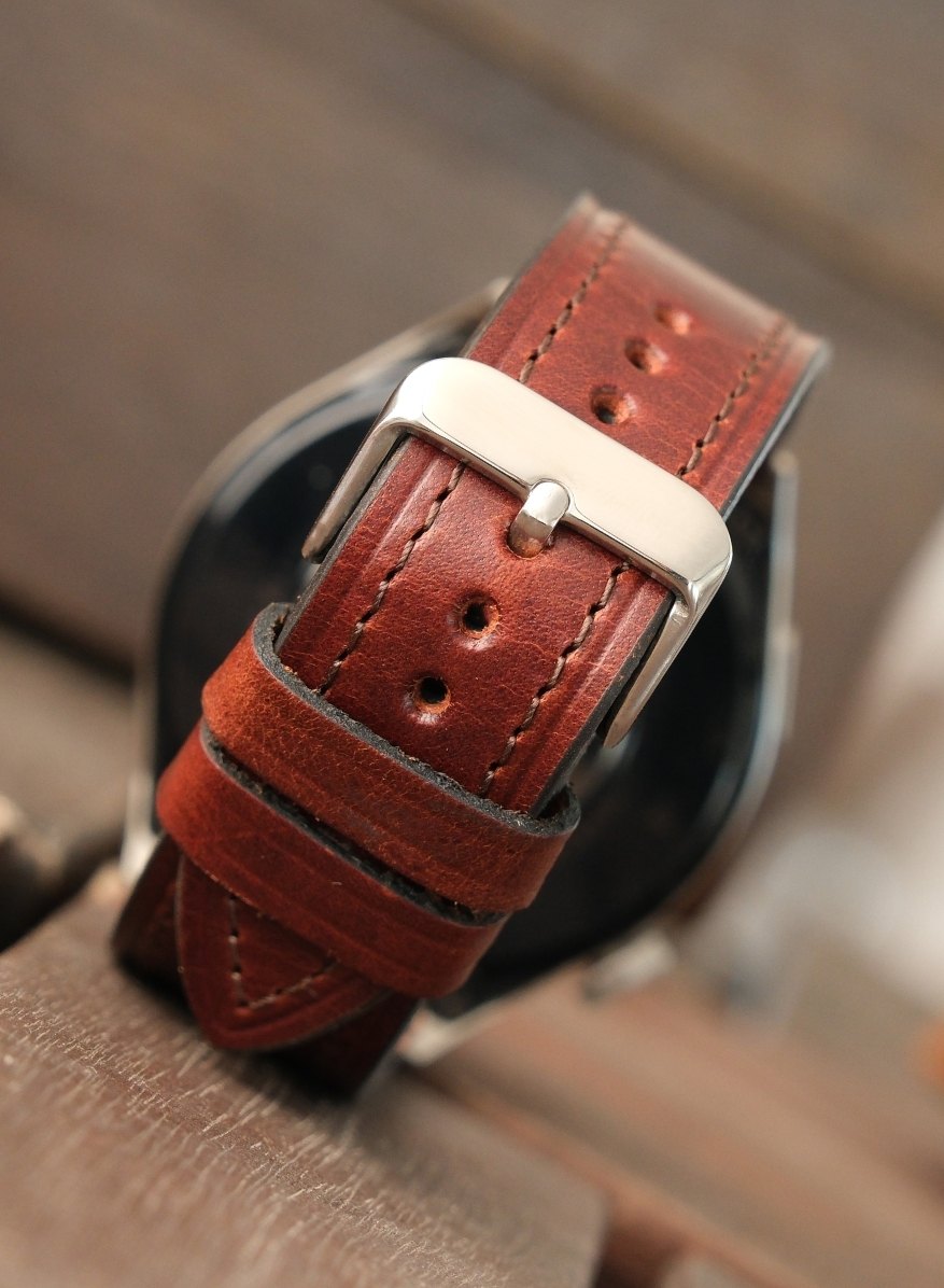 Classic Watch Buttero Leather Strap - Brown