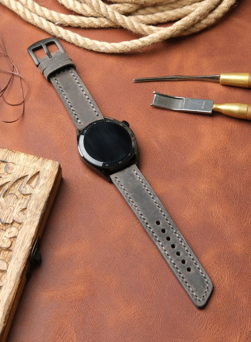 Samsung Watch Berdik Leather Strap - Gray