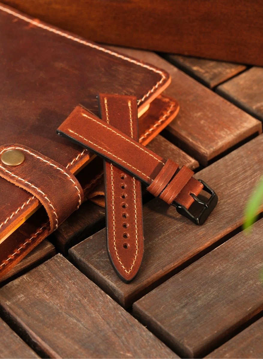 Samsung Watch Buttero Leather Strap - Tan