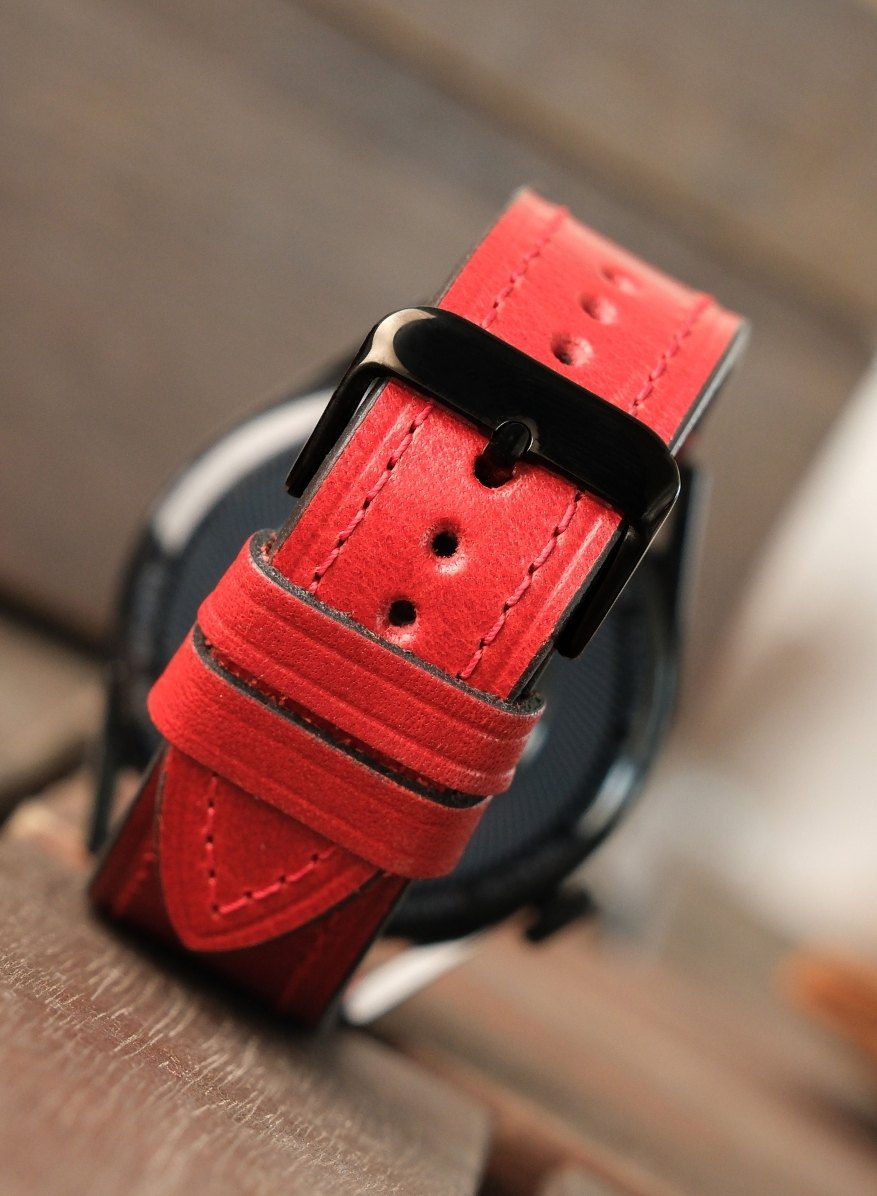 Garmin Watch Buttero Leather Strap - Red