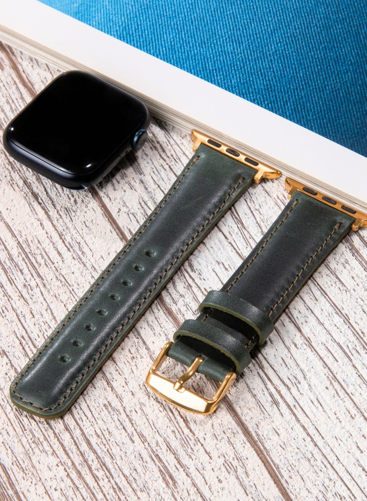 Apple Watch Fullup Leather Strap - Green