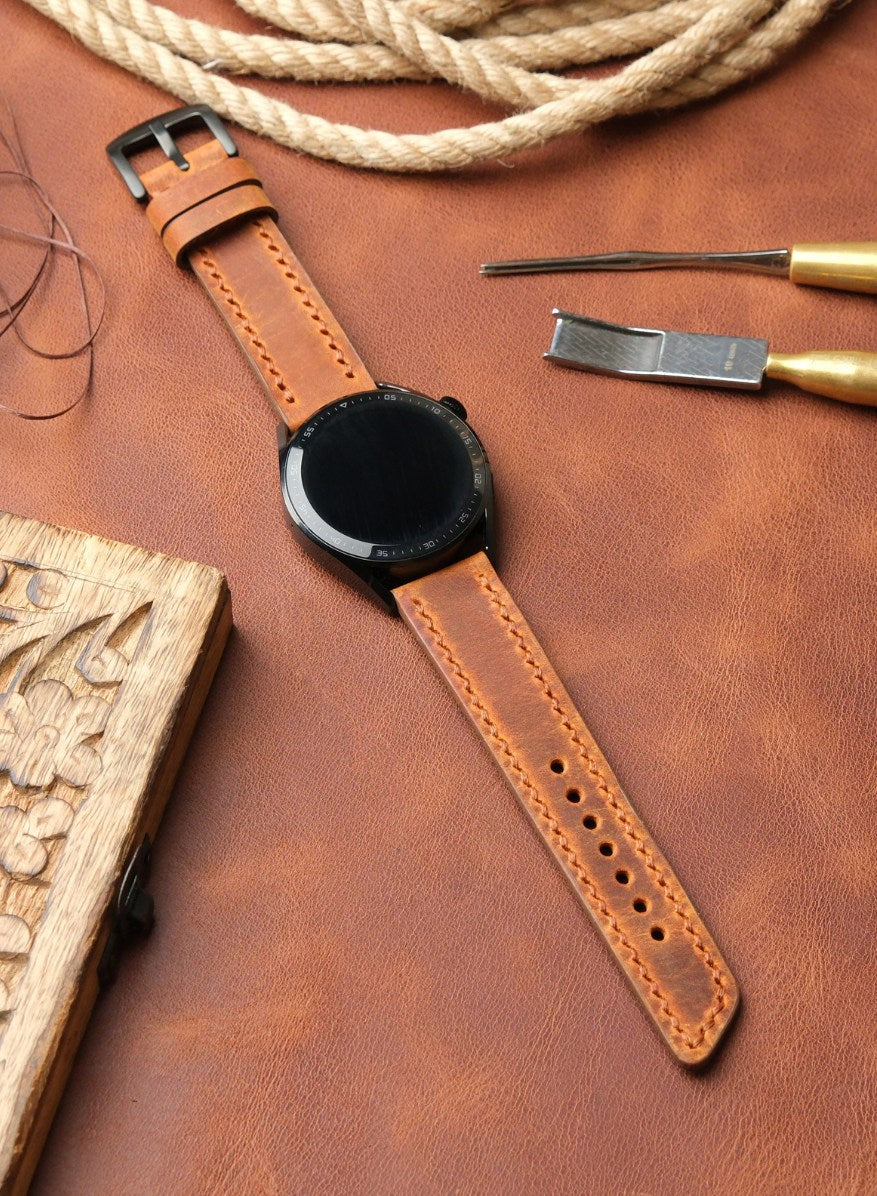 Classic Watch Berdik Leather Strap - Camel