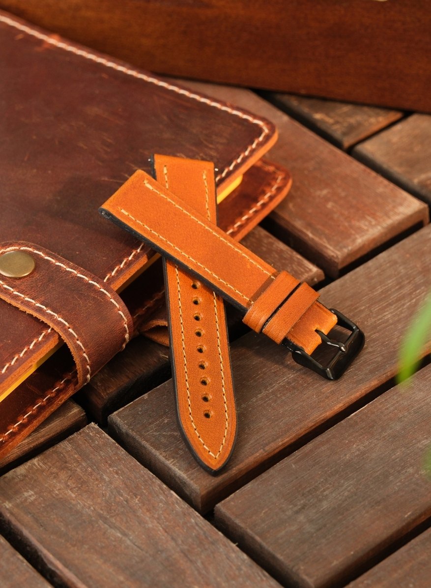 Classic Watch Buttero Leather Strap - Camel