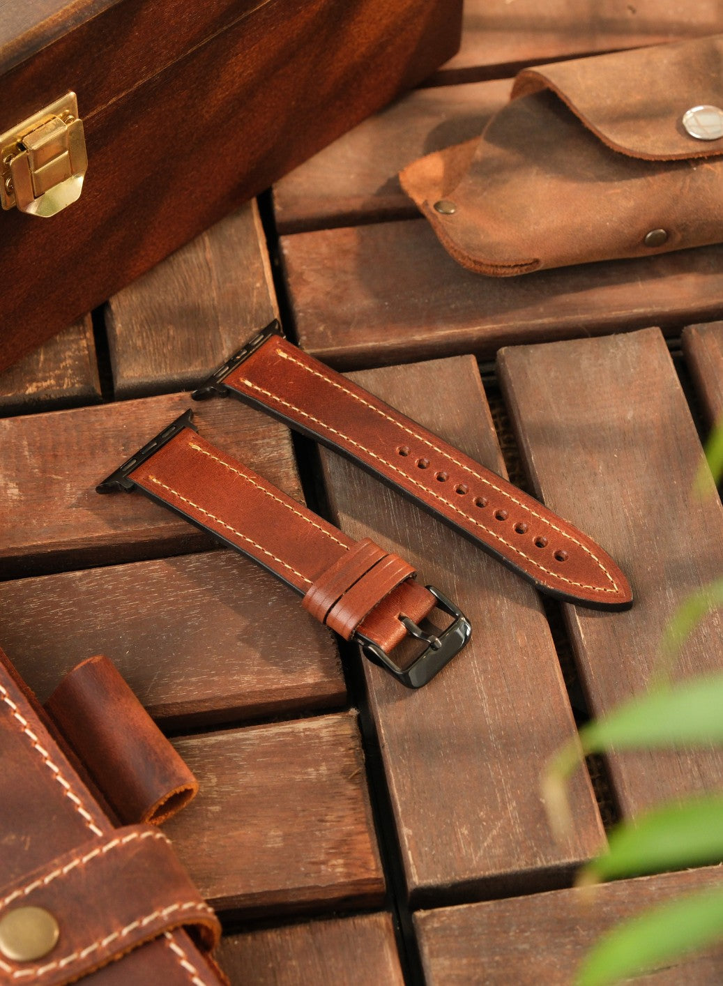 Apple Watch Buttero Leather Strap - Tan