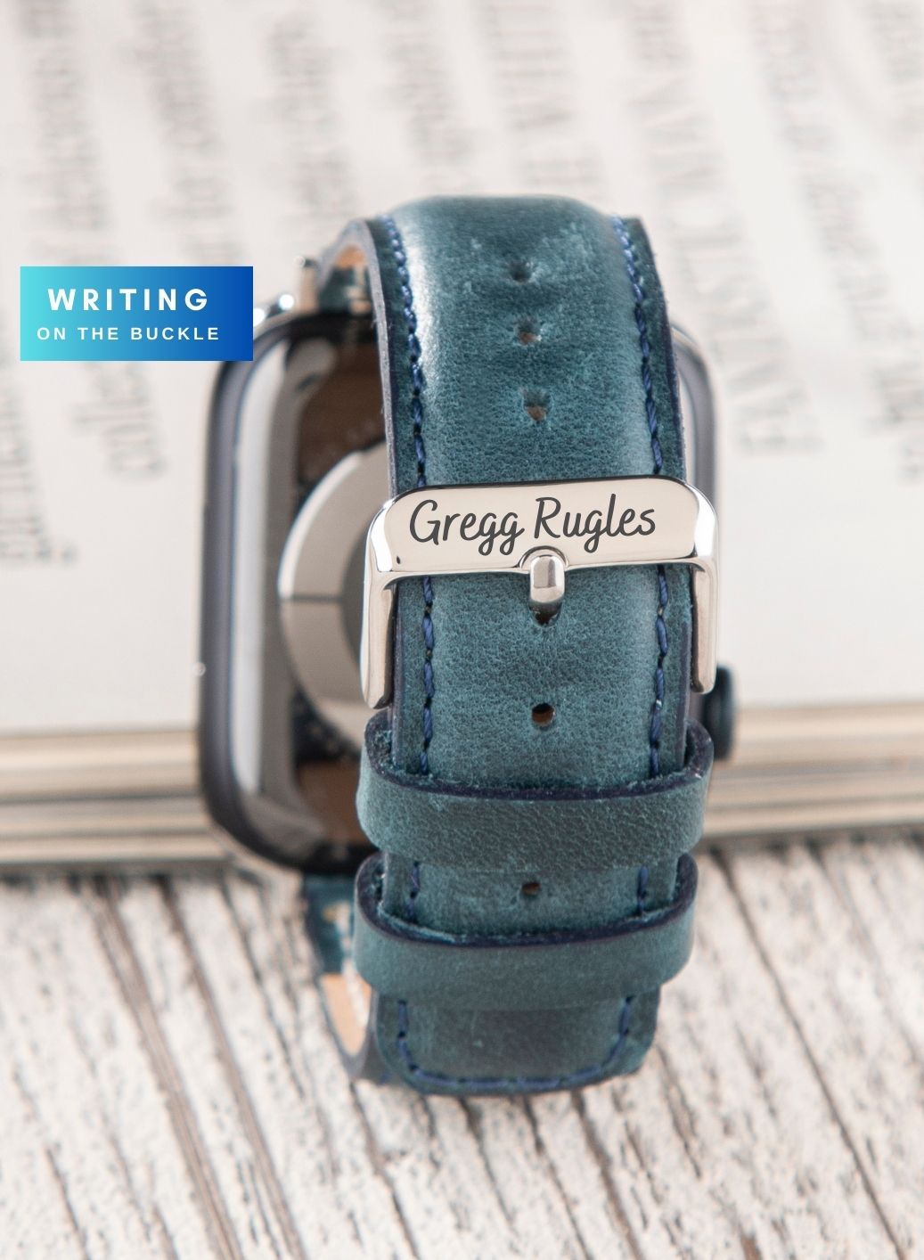 Apple Watch Fullup Leather Strap - Blue