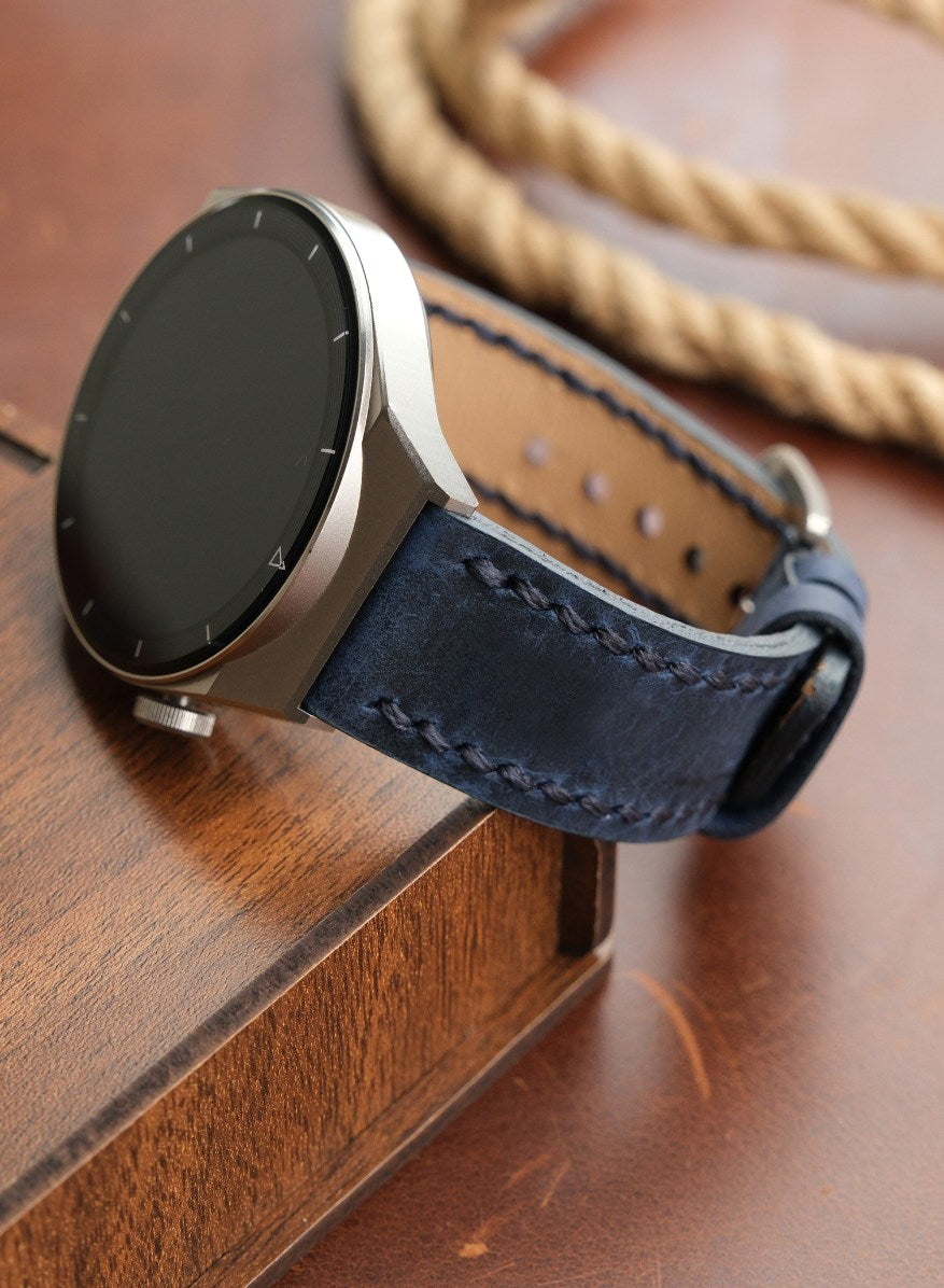 Garmin Watch Berdik Leather Strap - Blue
