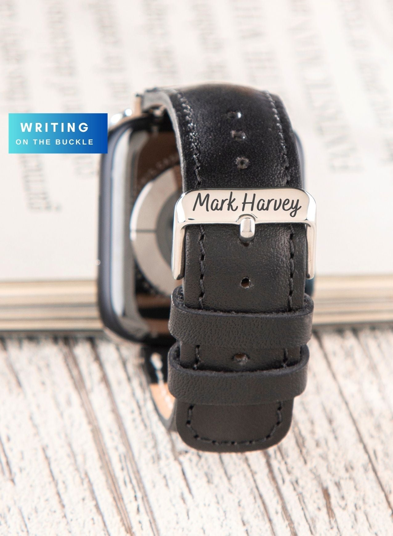 Apple Watch Fullup Leather Strap - Black