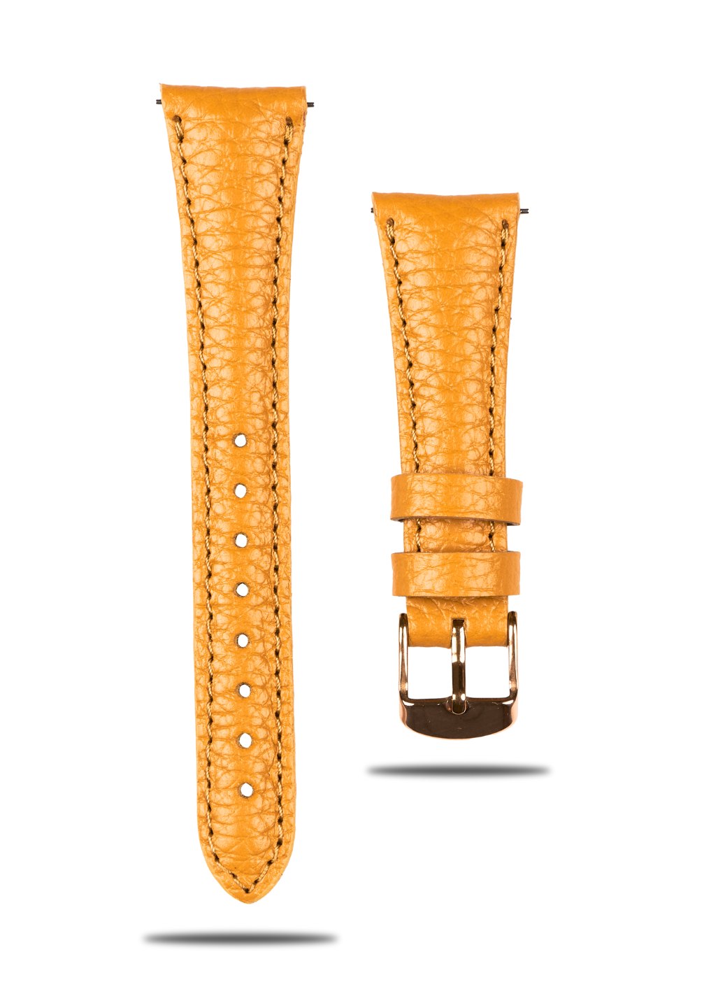 Classic Watch Pupi Women Leather Strap - Yellow
