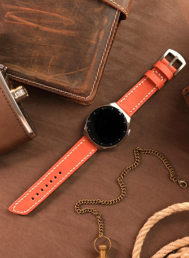 Samsung Watch Pueblo Leather Strap - Orange