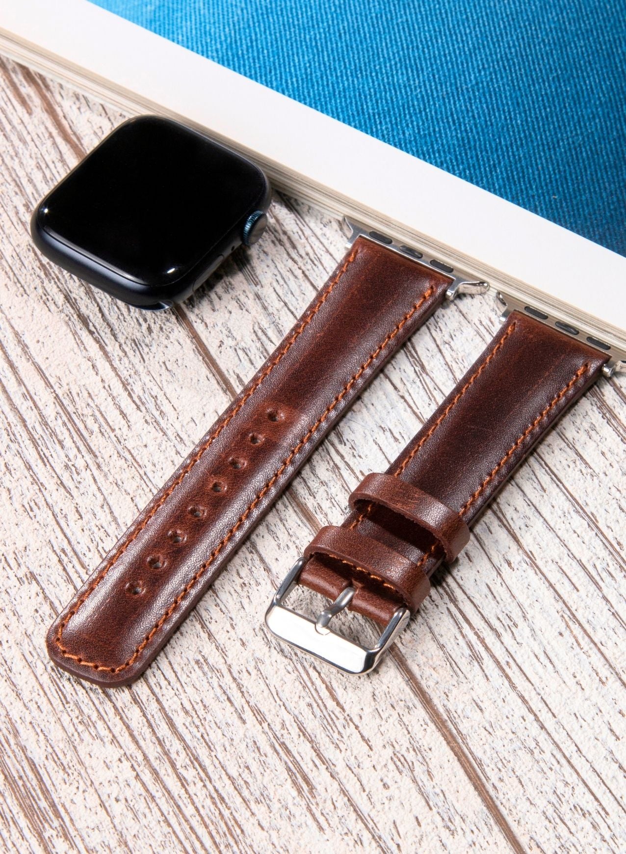 Apple Watch Fullup Leather Strap - Brown