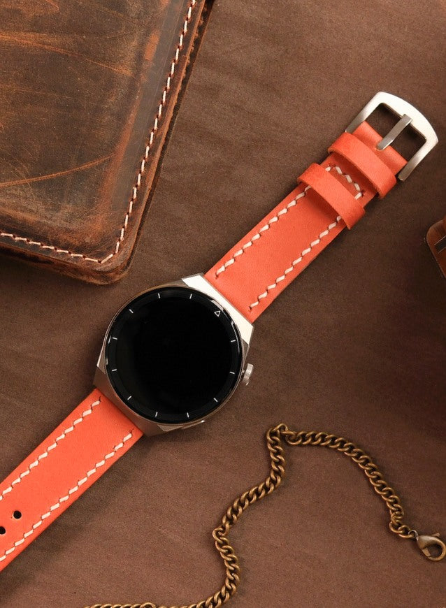 Samsung Watch Pueblo Leather Strap - Orange