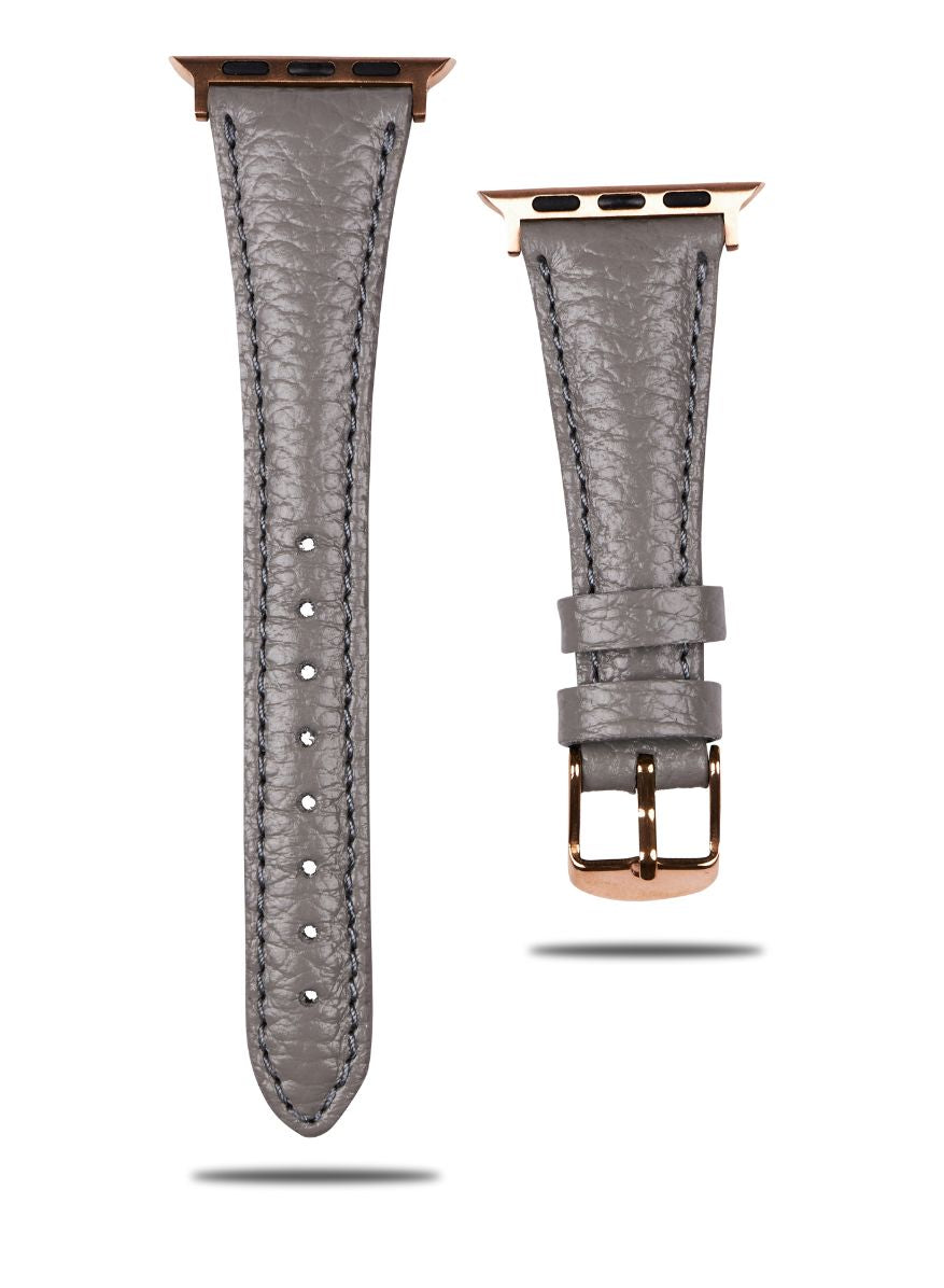 Apple Watch Pupi Leather Women Strap - Gray