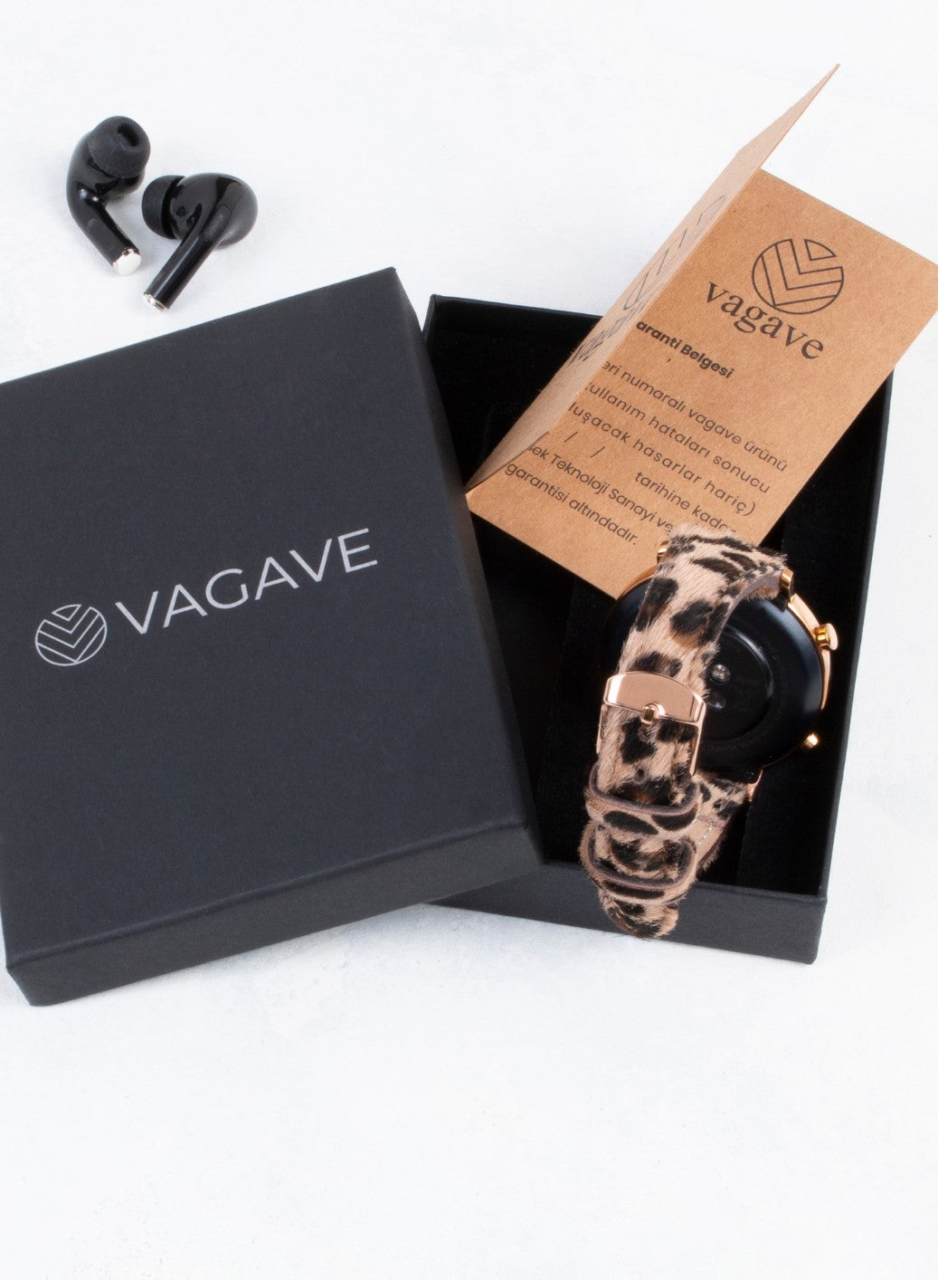 Samsung Watch Vadiva Women Leather Strap - Brown Leopar