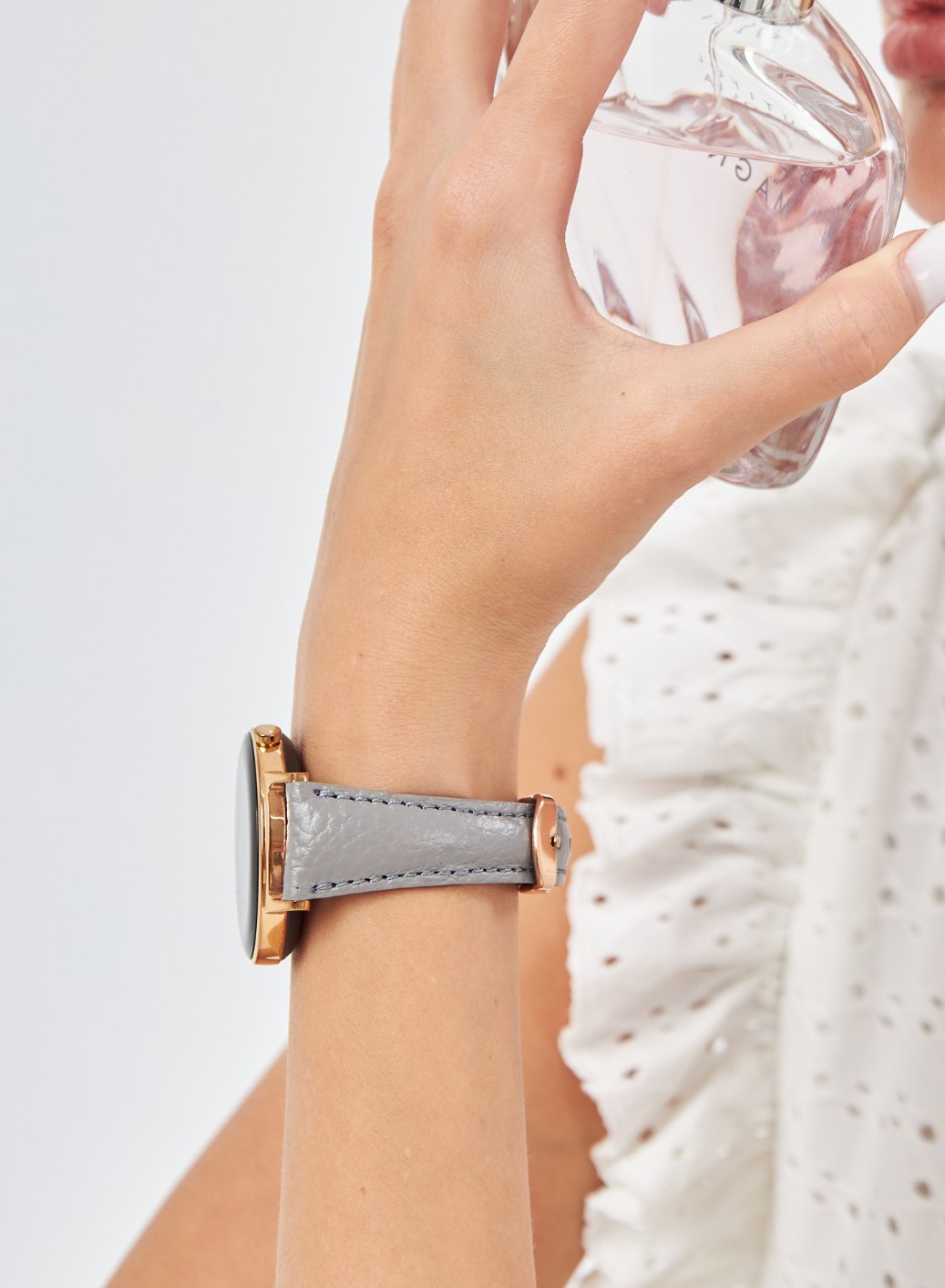 Garmin Watch Pupi Women Leather Strap - Gray