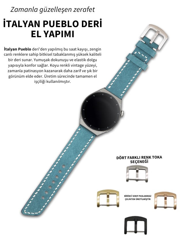 Huawei Watch Pueblo Leather Strap - Blue