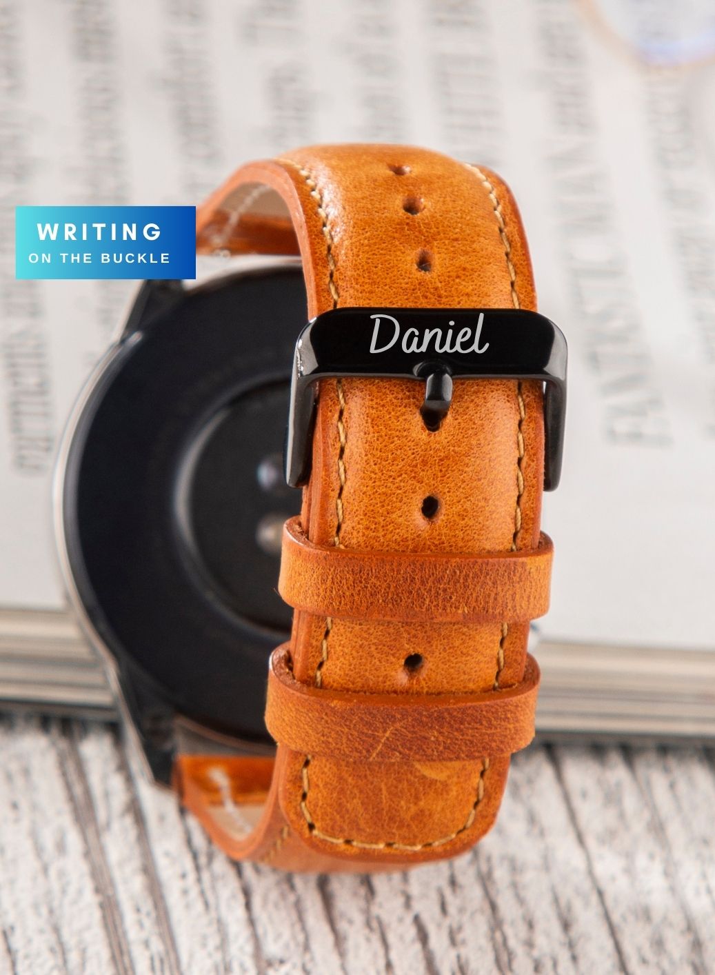 Classic Watch Fullup Leather Strap - Tan