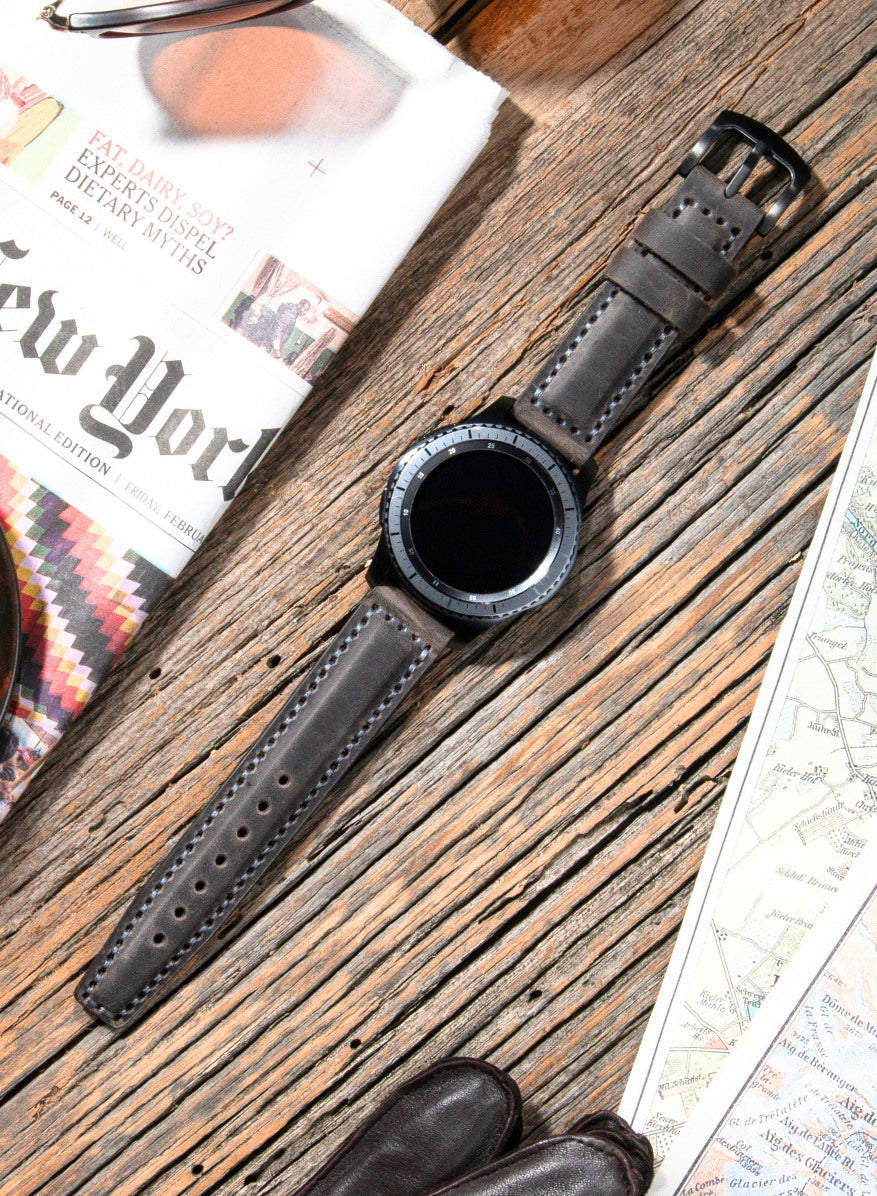Classic Watch Samcrazy Leather Strap - Gray