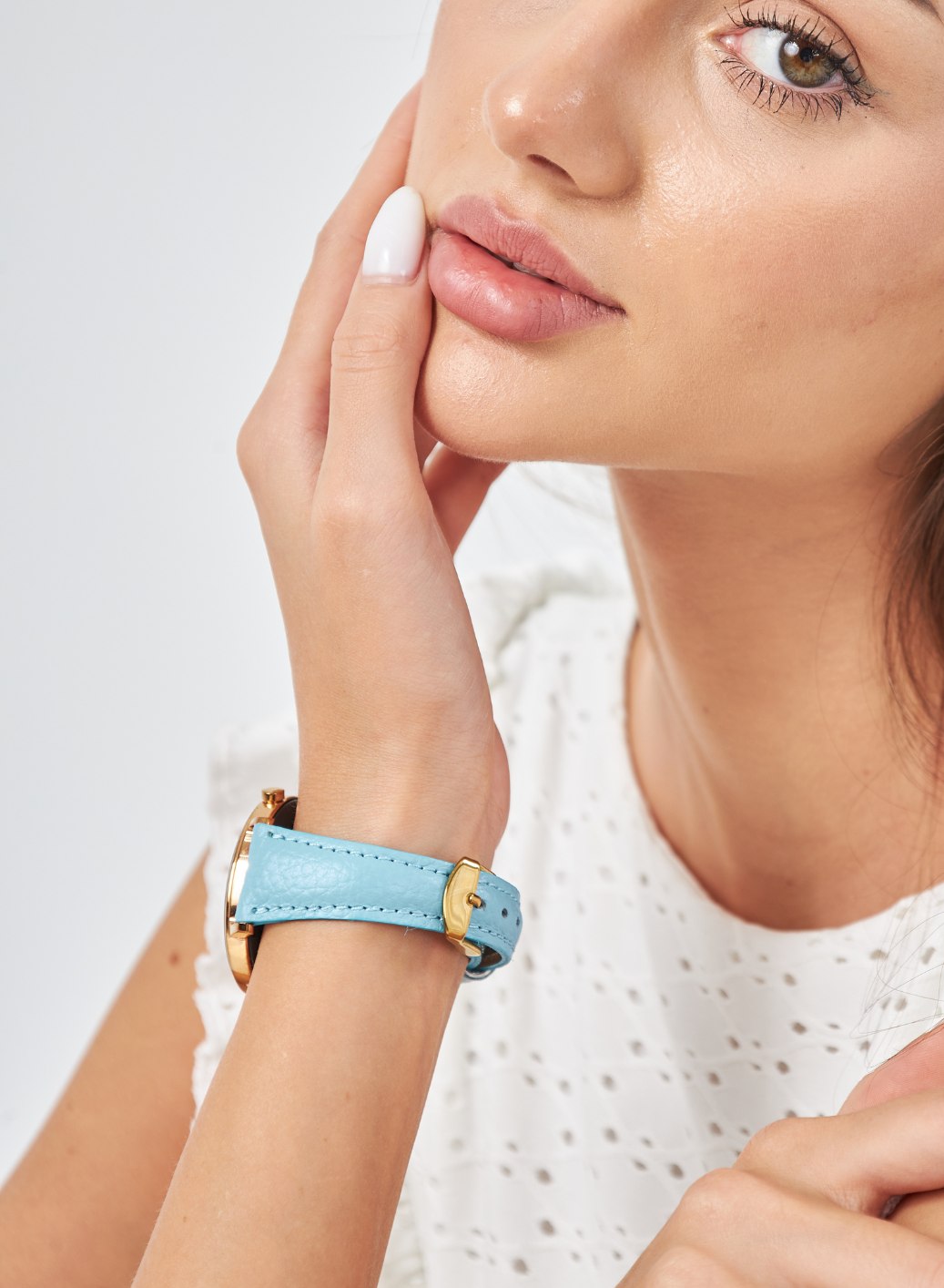 Classic Watch Pupi Women Leather Strap - Blue