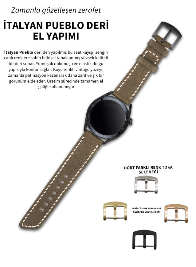 Huawei Watch Pueblo Leather Strap - Green