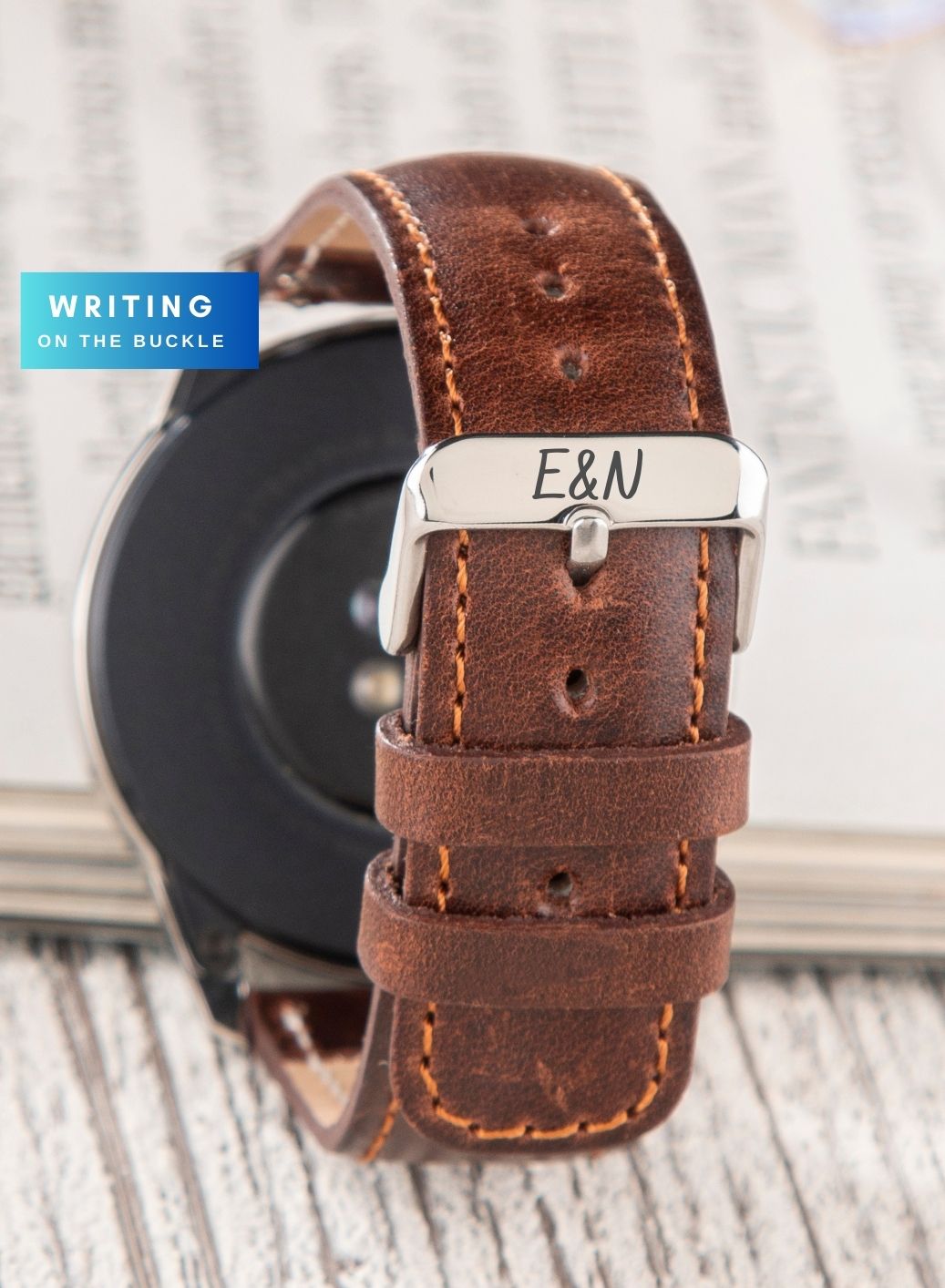 Classic Watch Fullup Leather Strap - Brown