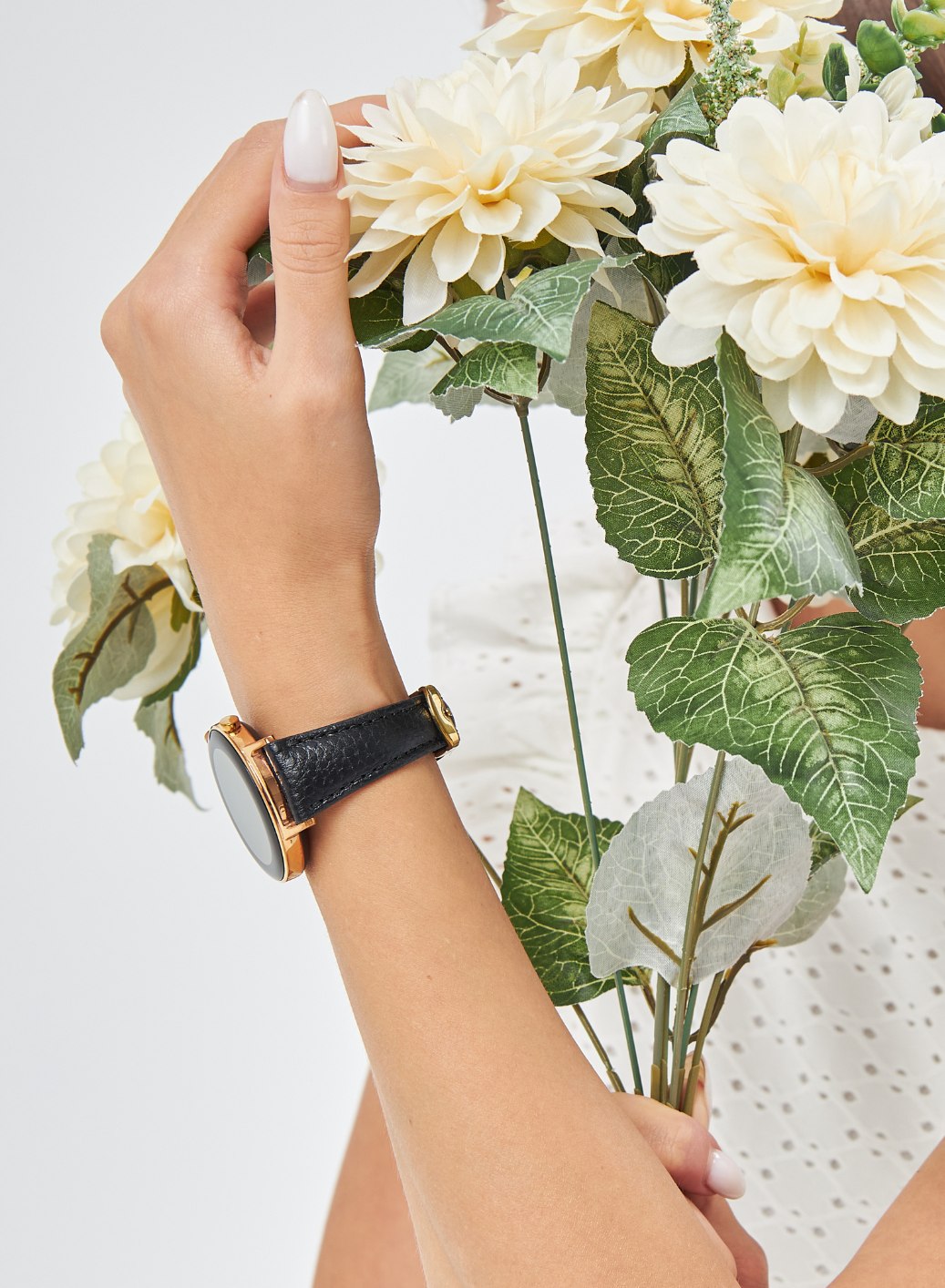 Classic Watch Pupi Women Leather Strap - Black