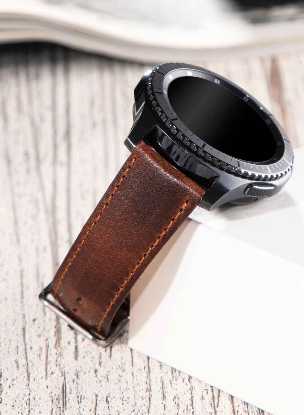 Classic Watch Fullup Leather Strap - Brown