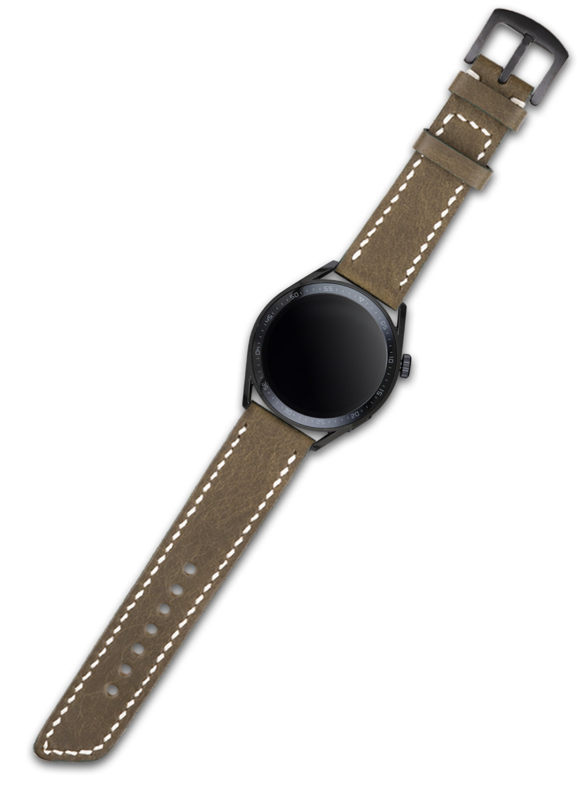 Garmin Watch Leather Strap Green - Pueblo