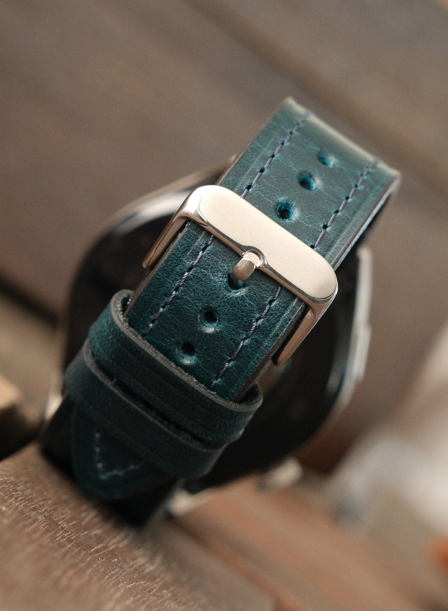 Classic Watch Buttero Leather Strap - Blue