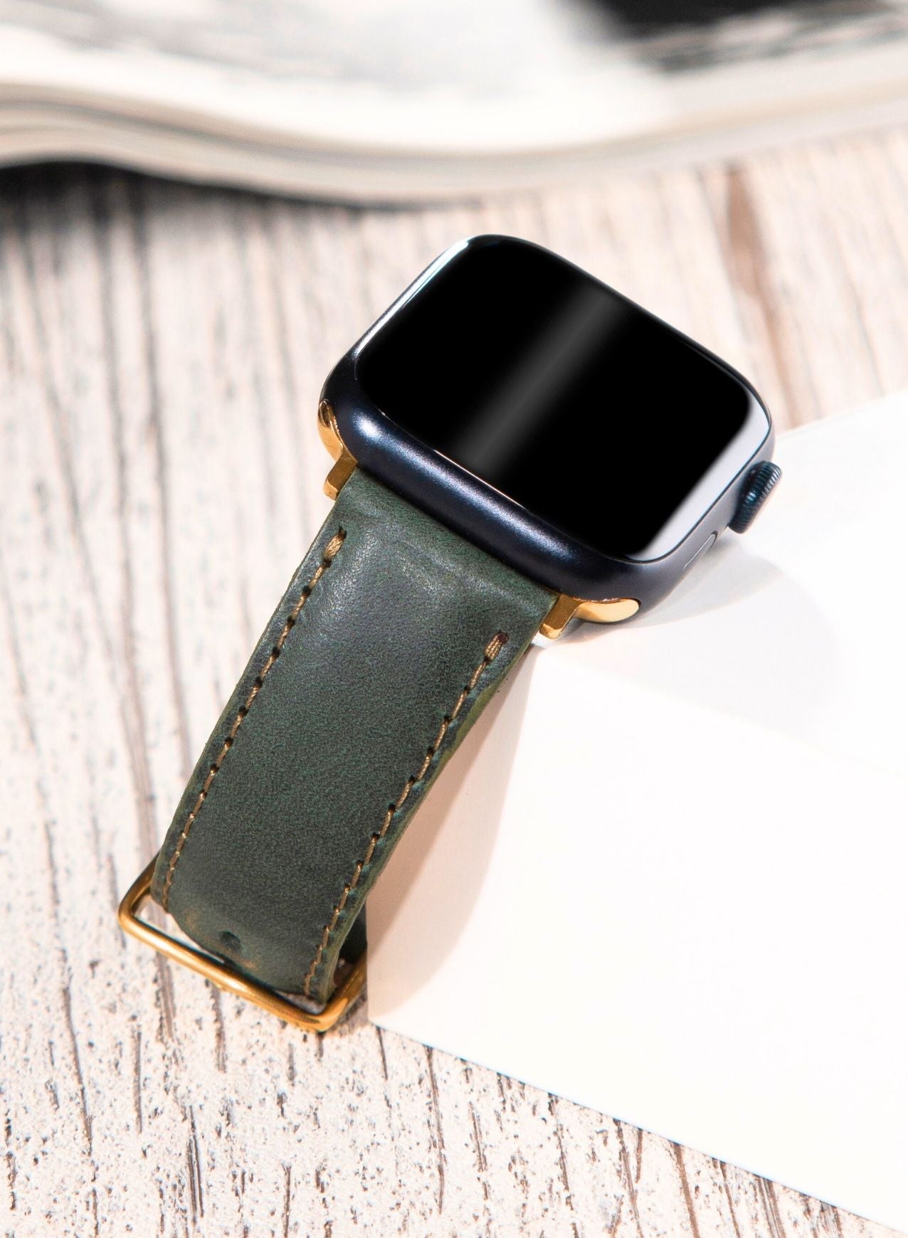 Apple Watch Fullup Leather Strap - Green