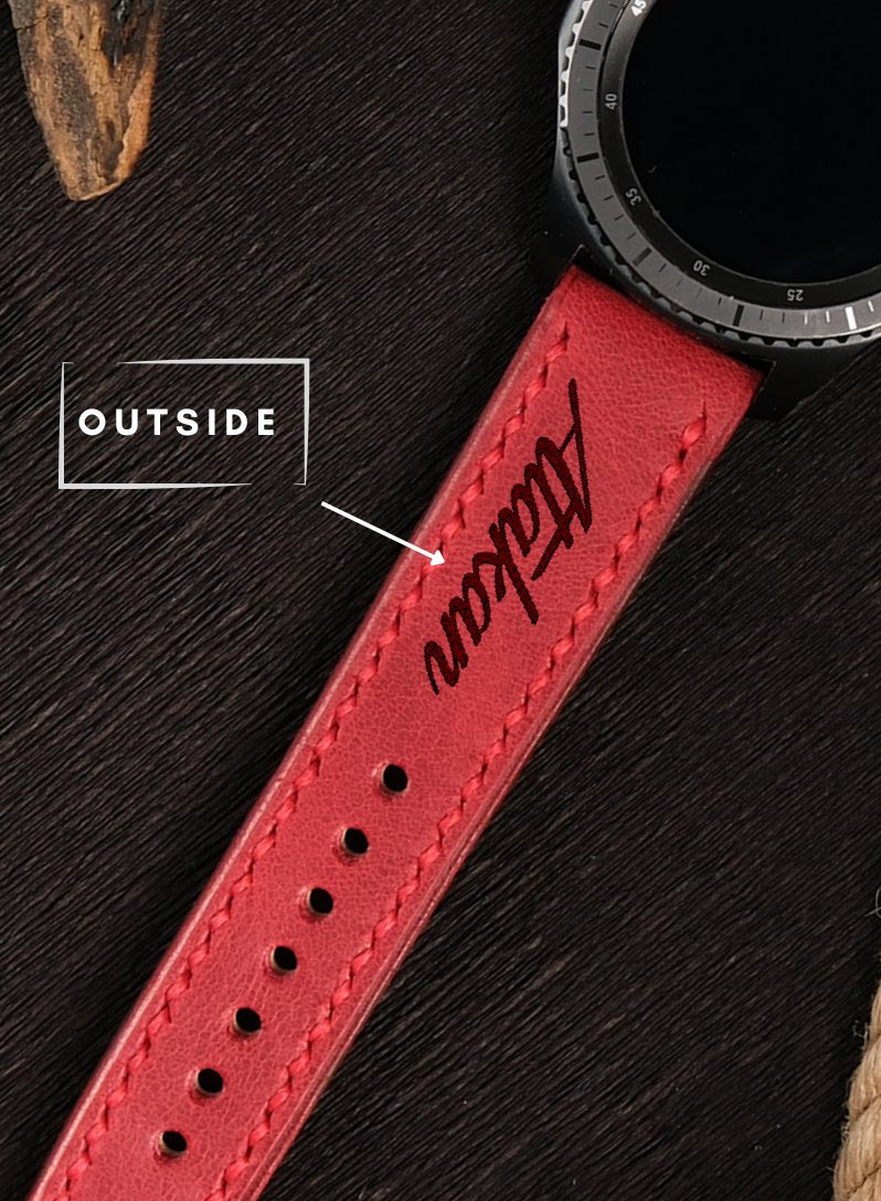 Classic Watch Tiana Leather Strap - Red